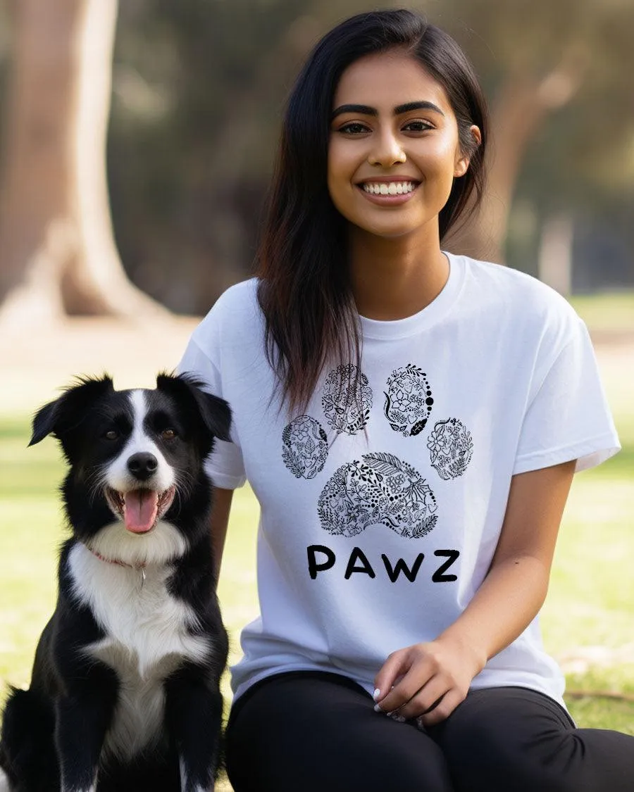 Pawz Leaves Outline Tee sold by PAWZ product image thumbnail 4