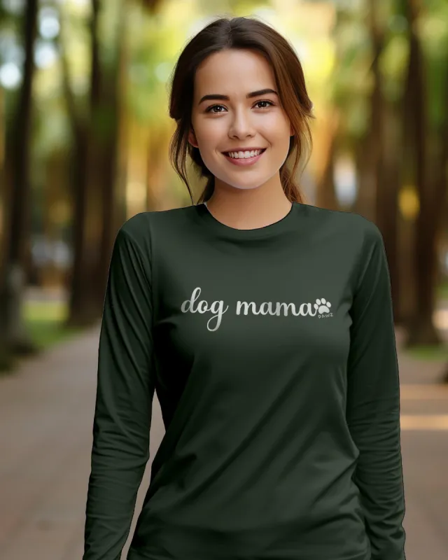 Dog Mama Script Long Sleeve sold by PAWZ