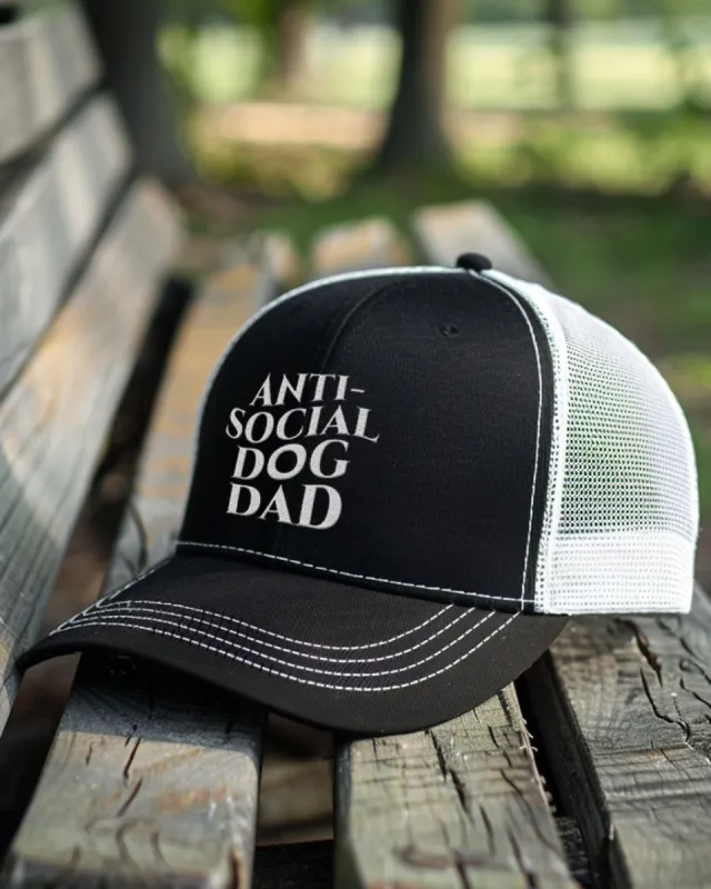 Anti-Social Dog Dad Hats sold by PAWZ