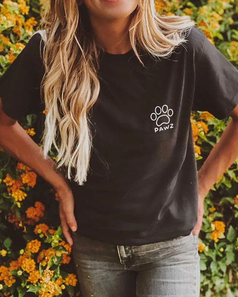 Tiger Print Black Tee sold by PAWZ product image thumbnail 2