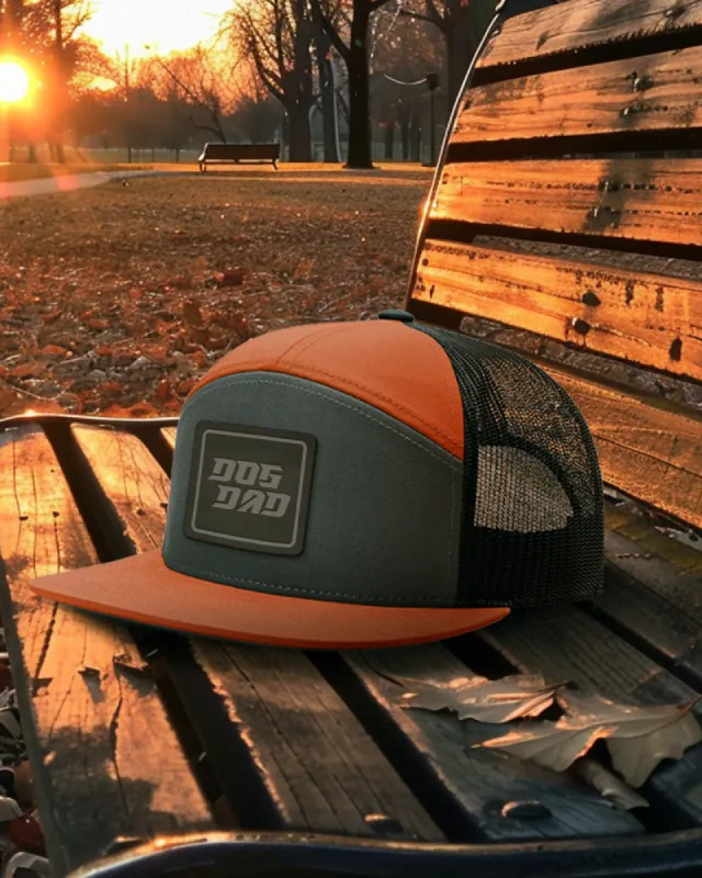 Boosted Dog Dad Patch 7 Panel Hats sold by PAWZ