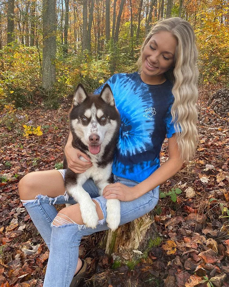 Scenic Print Blue Ocean Tie Dye Tee sold by PAWZ product image thumbnail 3