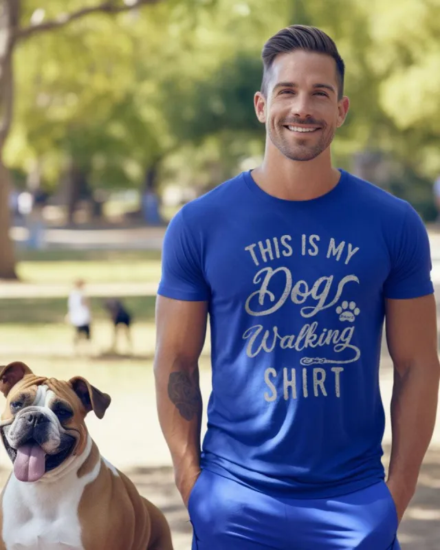 This Is My Dog Walking Shirt Tee sold by PAWZ