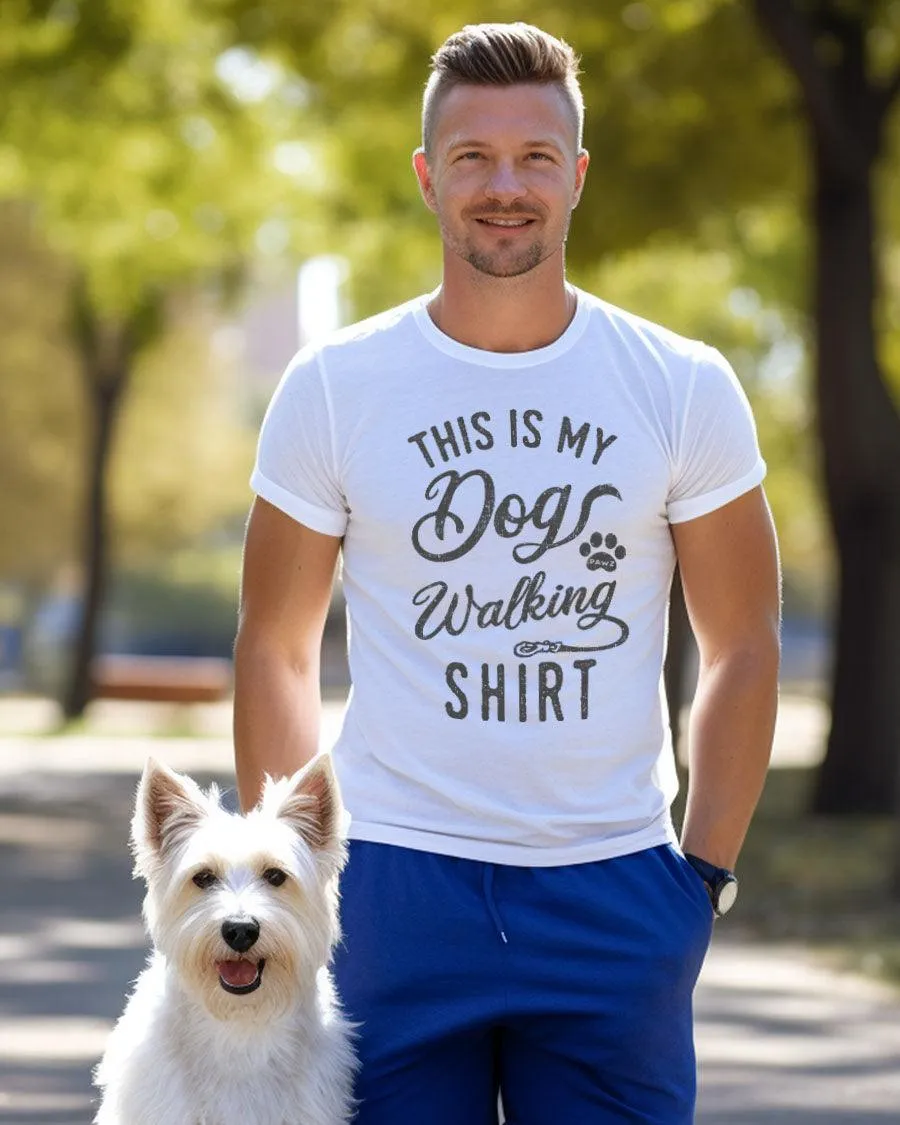 This Is My Dog Walking Shirt Tee sold by PAWZ product image thumbnail 4