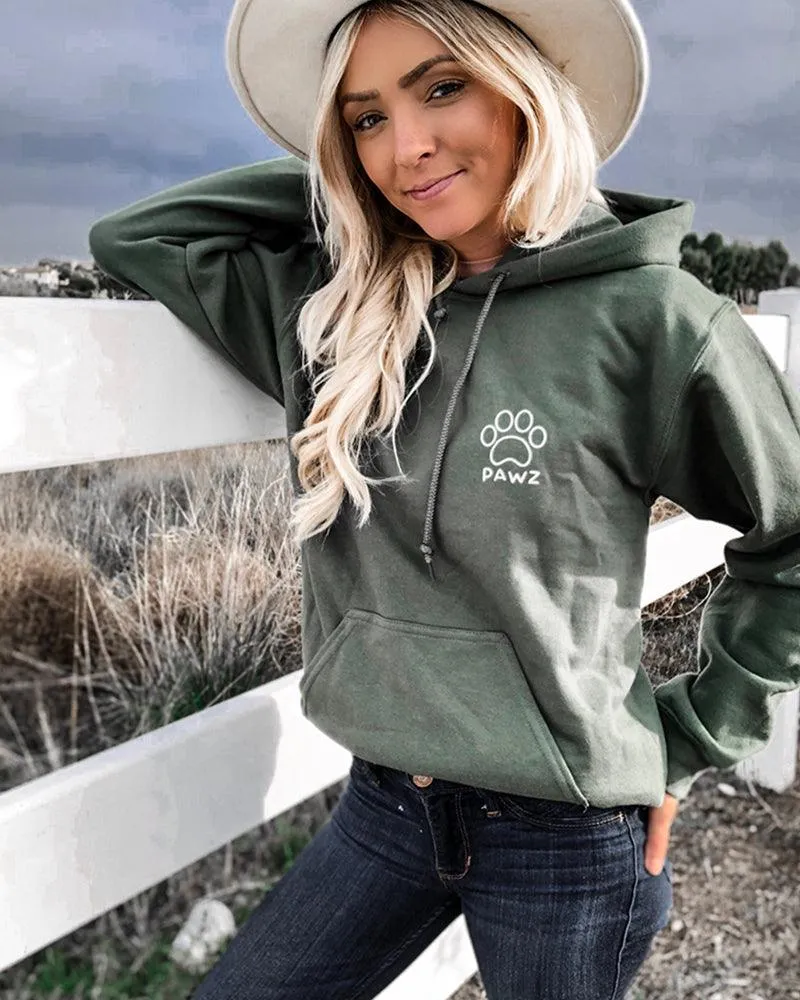 Lily Coin Print Olive Hoodie sold by PAWZ product image thumbnail 2