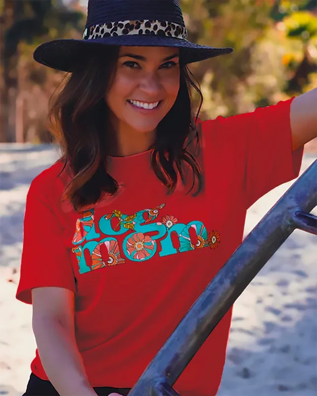 Blooming dog mom. Tee sold by PAWZ