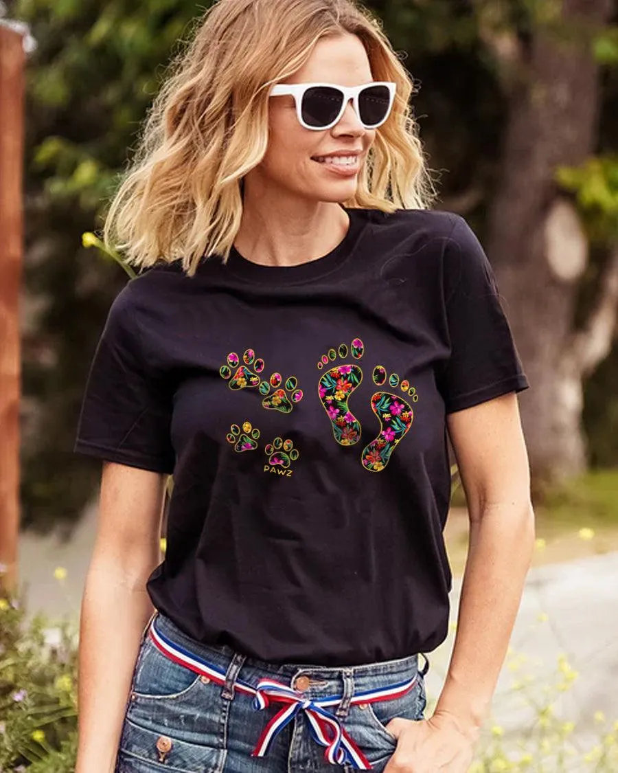 Paws And Foot Print Tee sold by PAWZ product image thumbnail 2