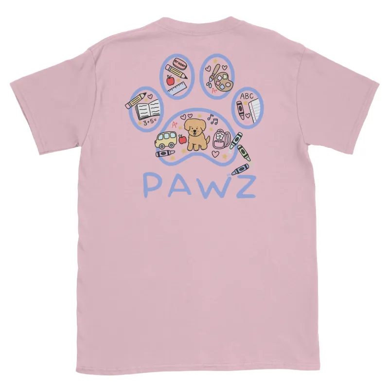 Back To School Pawz (Adult Short Sleeve T-Shirt) sold by PAWZ