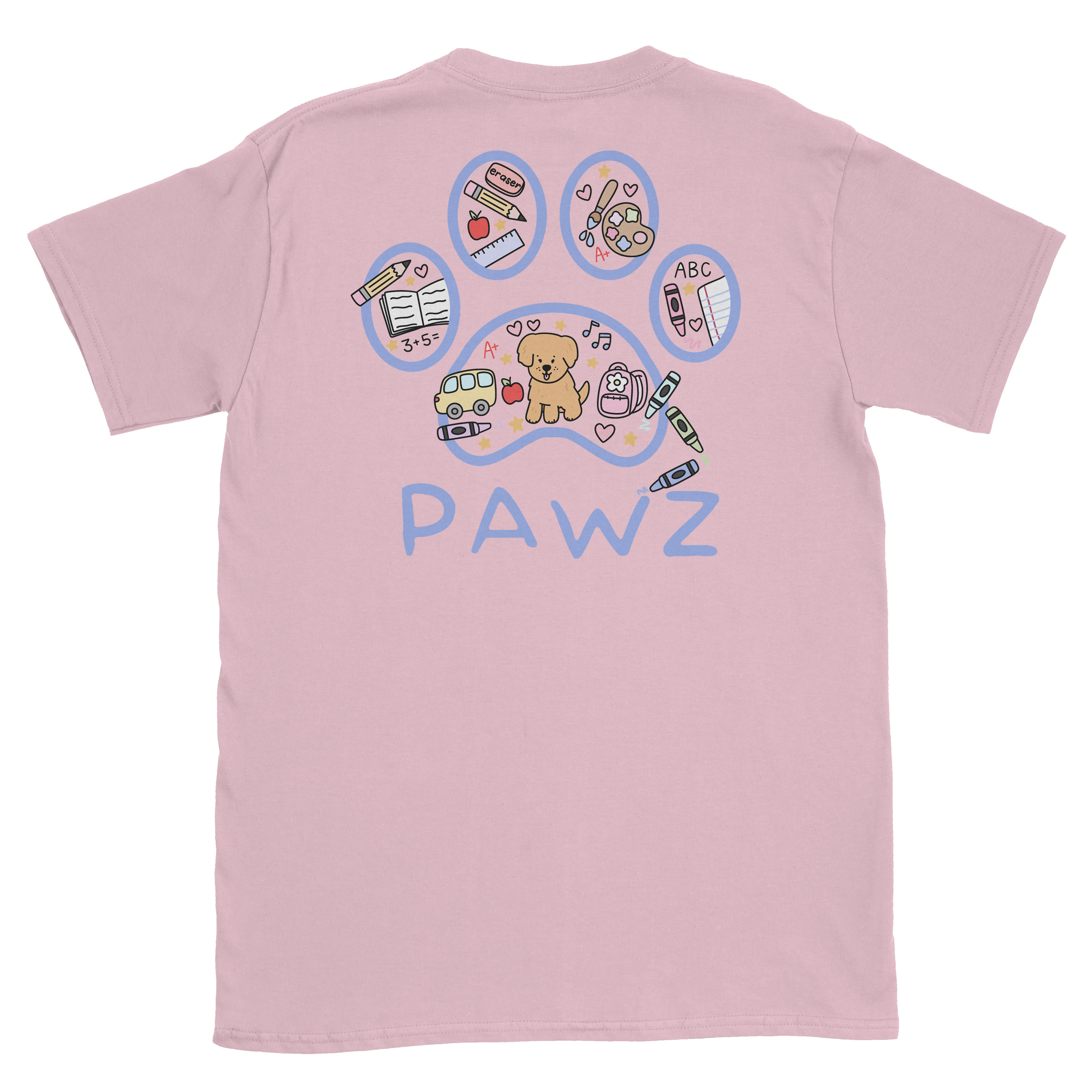 Back To School Pawz (Adult Short Sleeve T-Shirt) sold by PAWZ