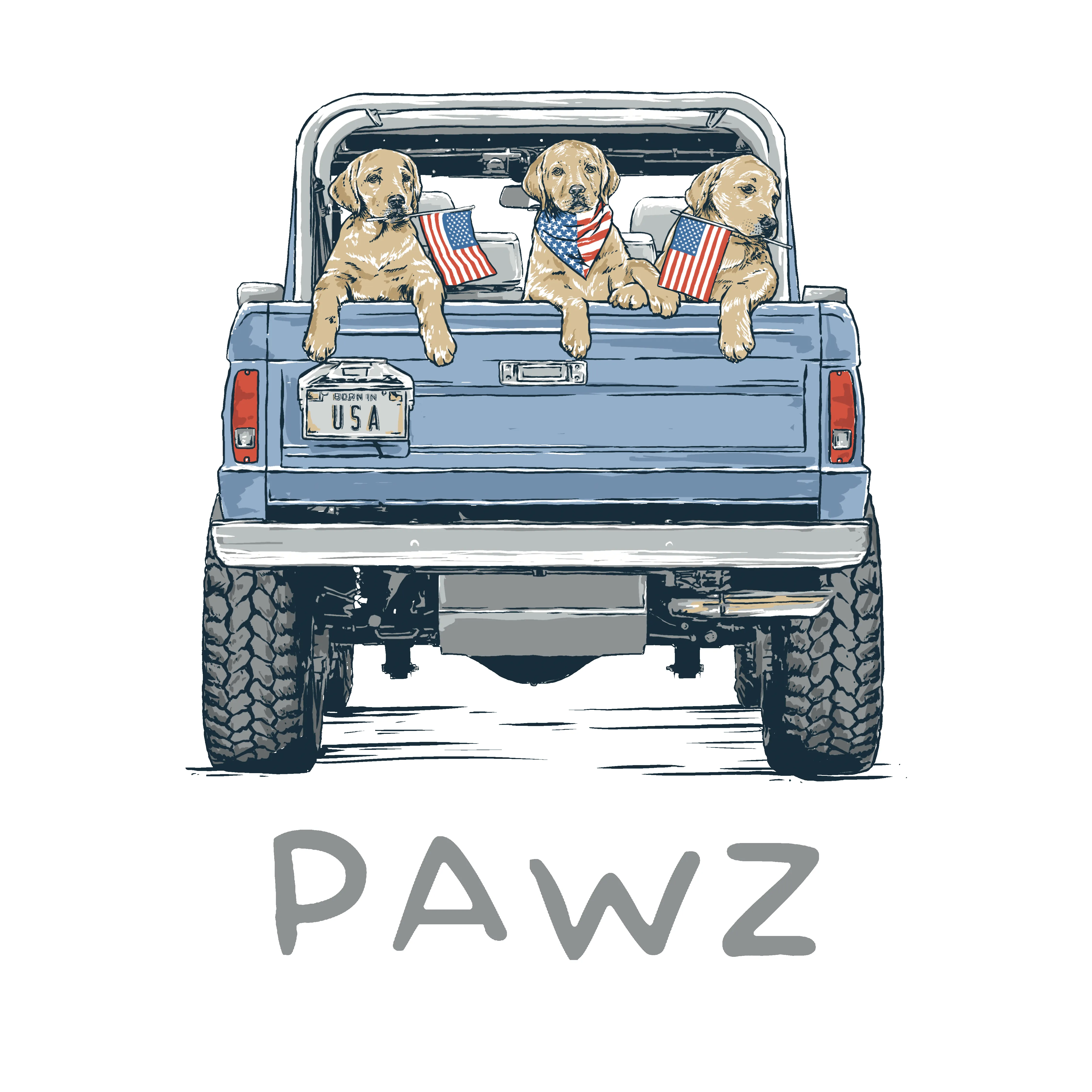 USA Cruiser (Adult Short Sleeve T-Shirt) sold by PAWZ product image thumbnail 3