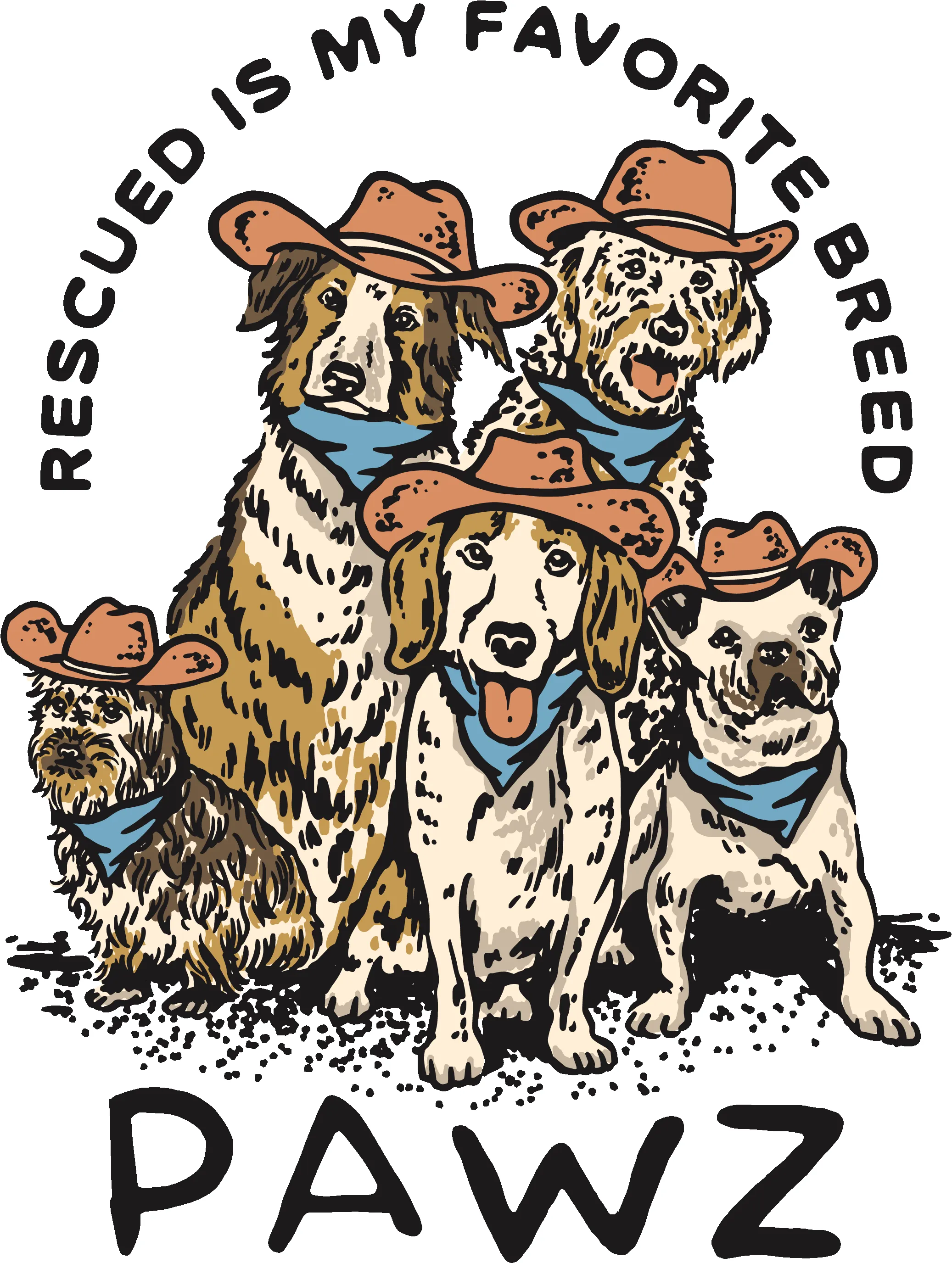 Favorite Breed (Adult Hoodie) sold by PAWZ product image thumbnail 3