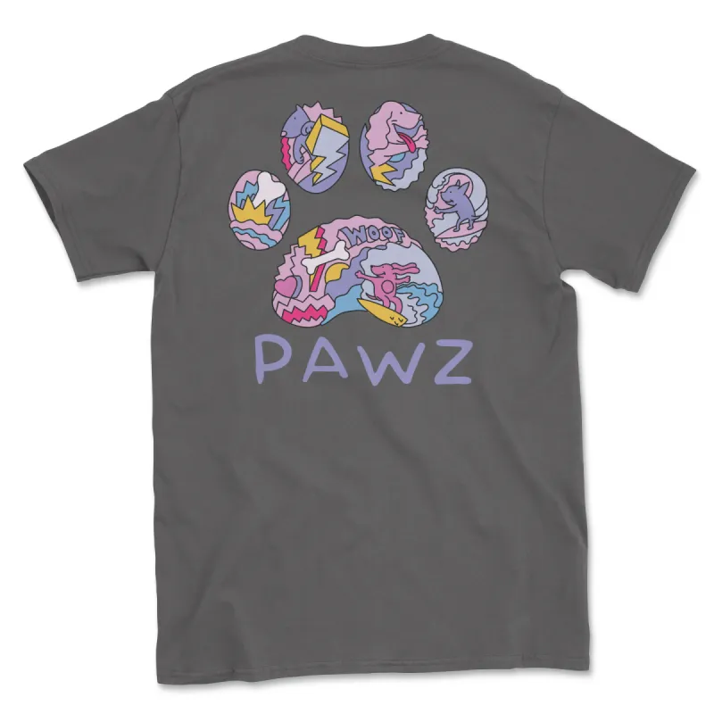 Pawz Pop Surf (Adult Short Sleeve T-Shirt) sold by PAWZ