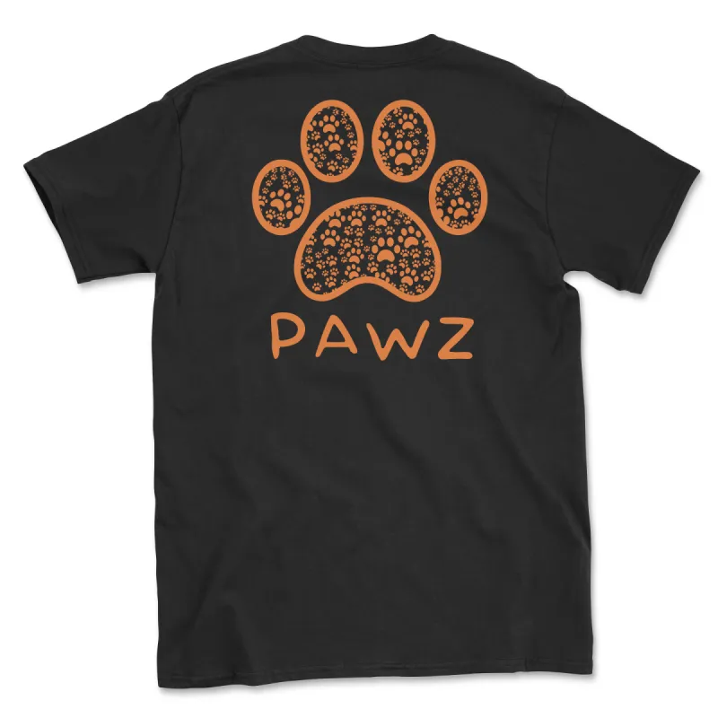 Paw Print Mosaic (Adult Short Sleeve T-Shirt) sold by PAWZ