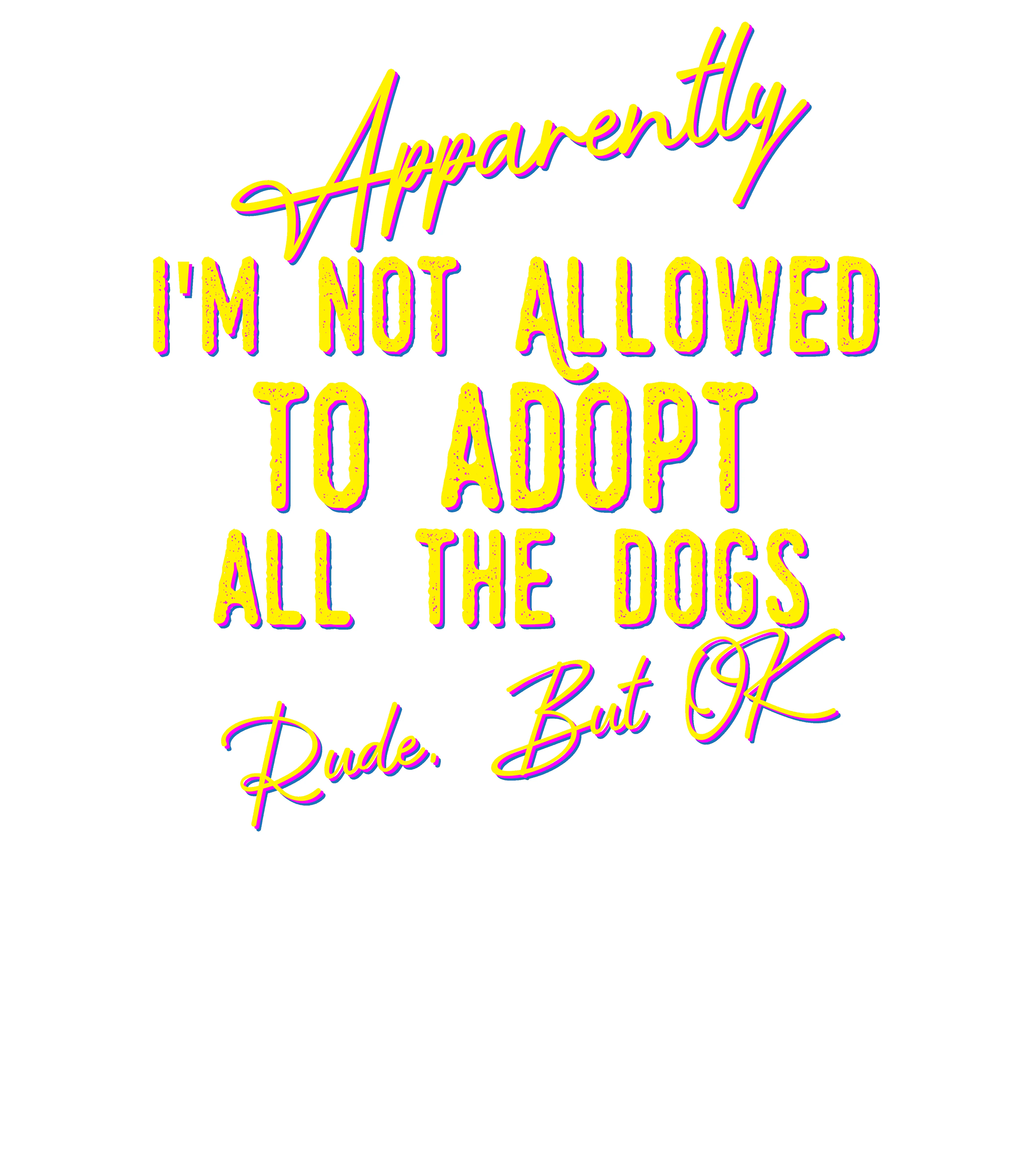 Apparently Not - Dark (Adult Short Sleeve T-Shirt) sold by PAWZ product image thumbnail 2