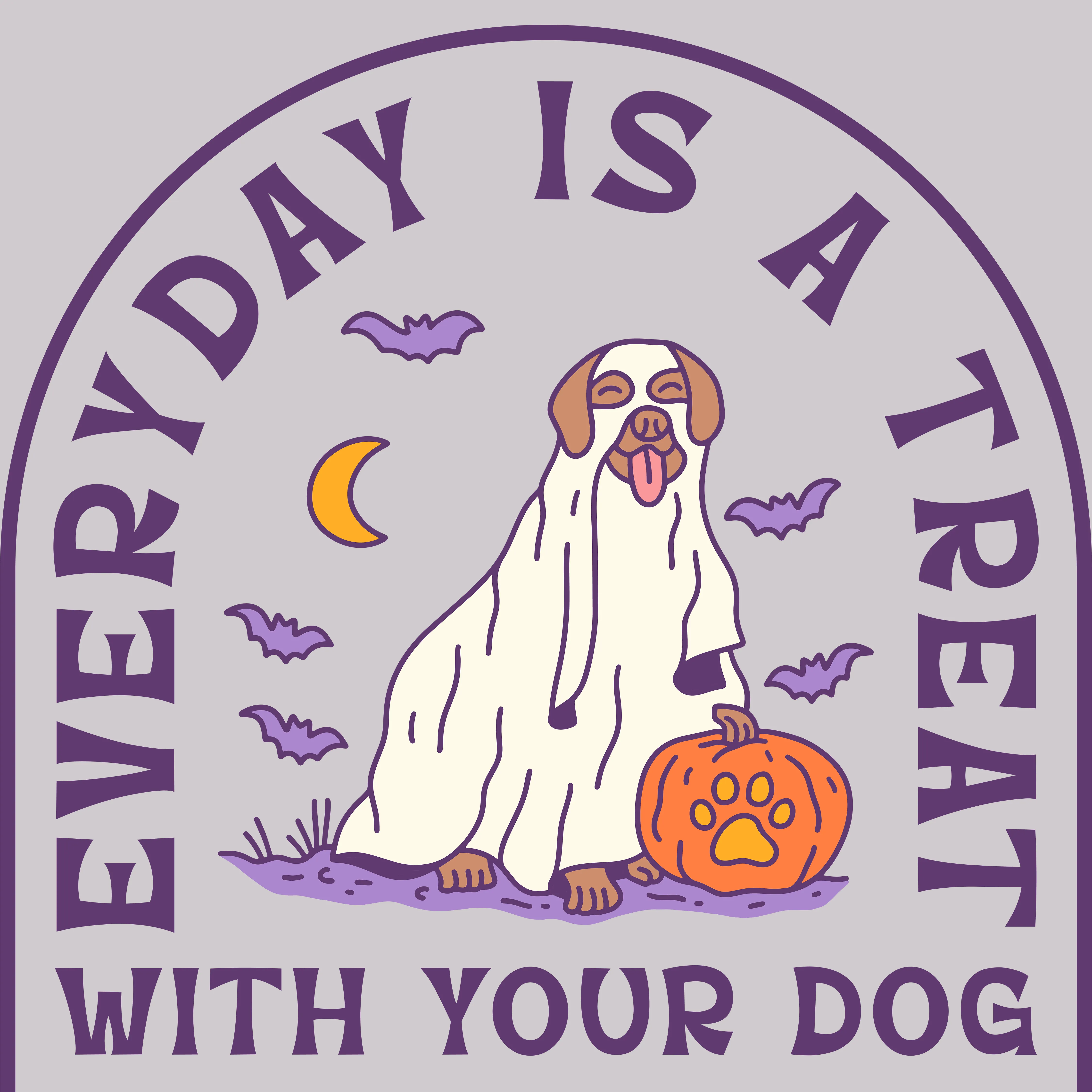 Everyday Is A Treat - Light (Adult Short Sleeve T-Shirt) sold by PAWZ product image thumbnail 3