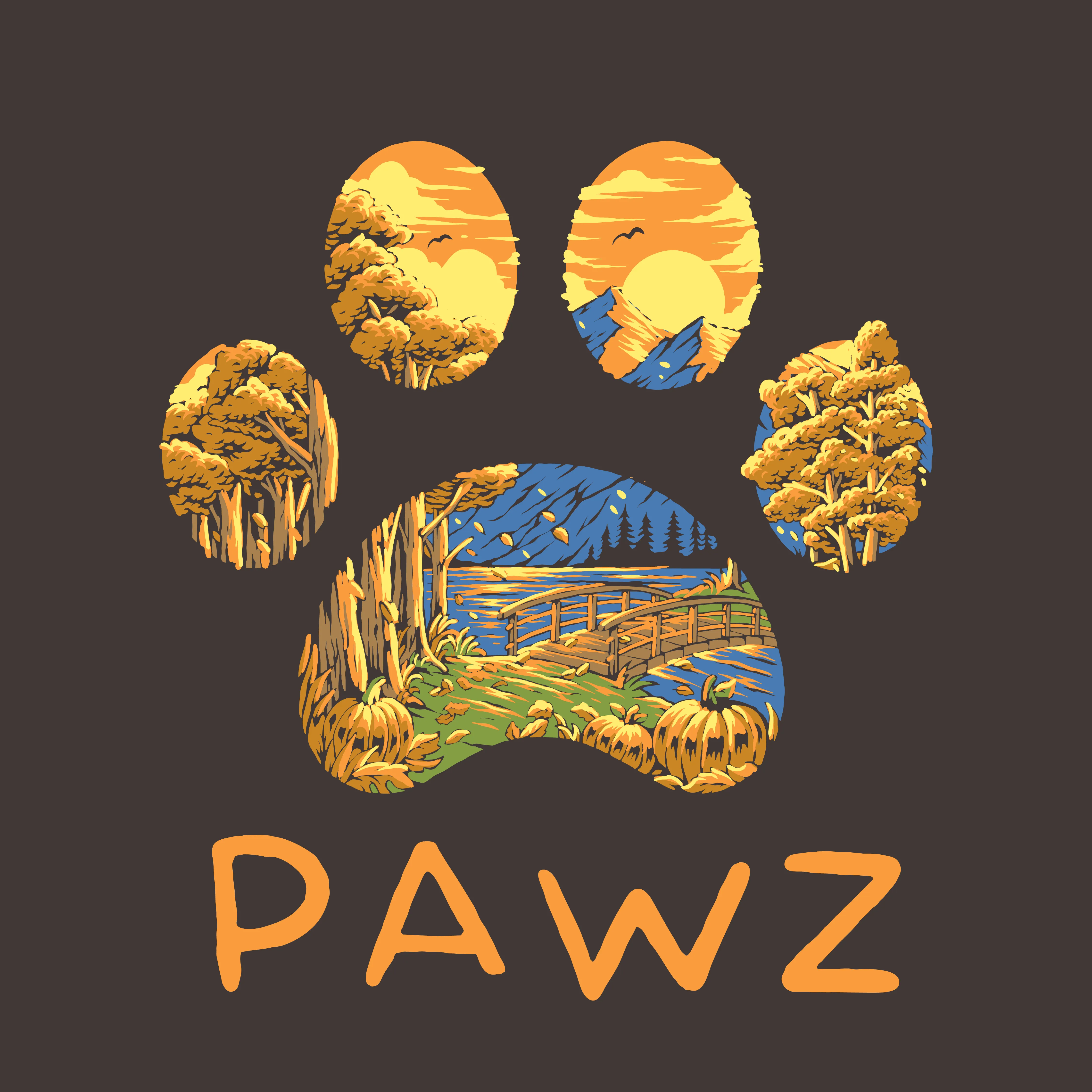 Autumn Adventure (Adult Hoodie) sold by PAWZ product image thumbnail 3