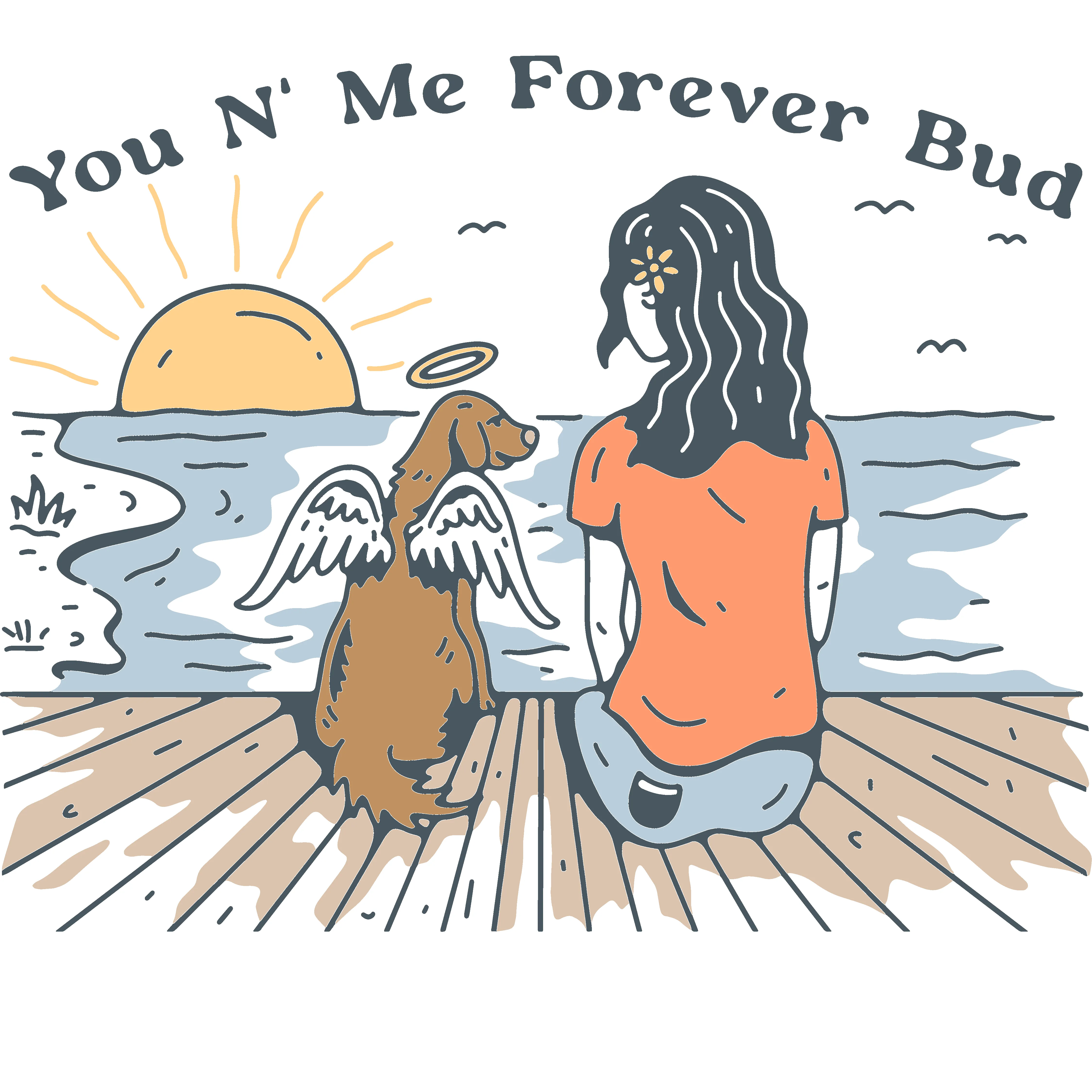 Forever Bud (Adult Short Sleeve T-Shirt) sold by PAWZ product image thumbnail 3
