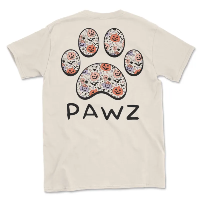 Spooky Pawz (Adult Short Sleeve T-Shirt) sold by PAWZ