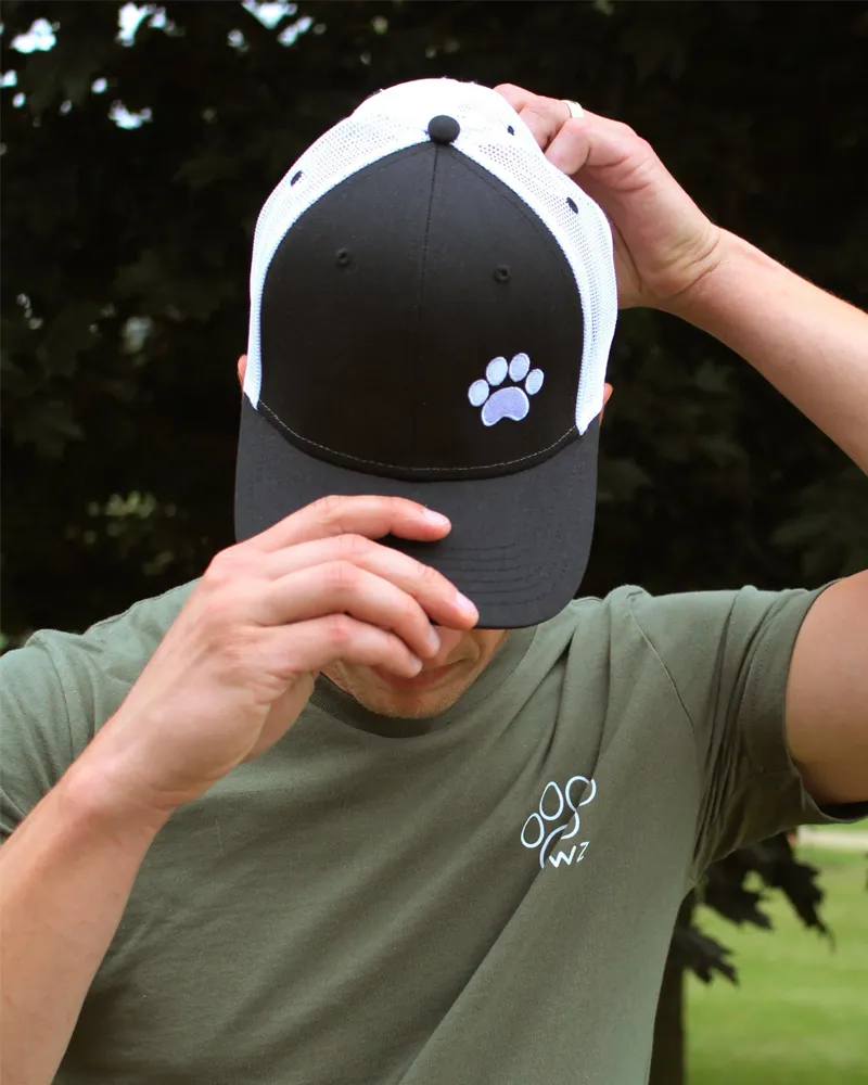 Signature White Side Paw Hat sold by PAWZ