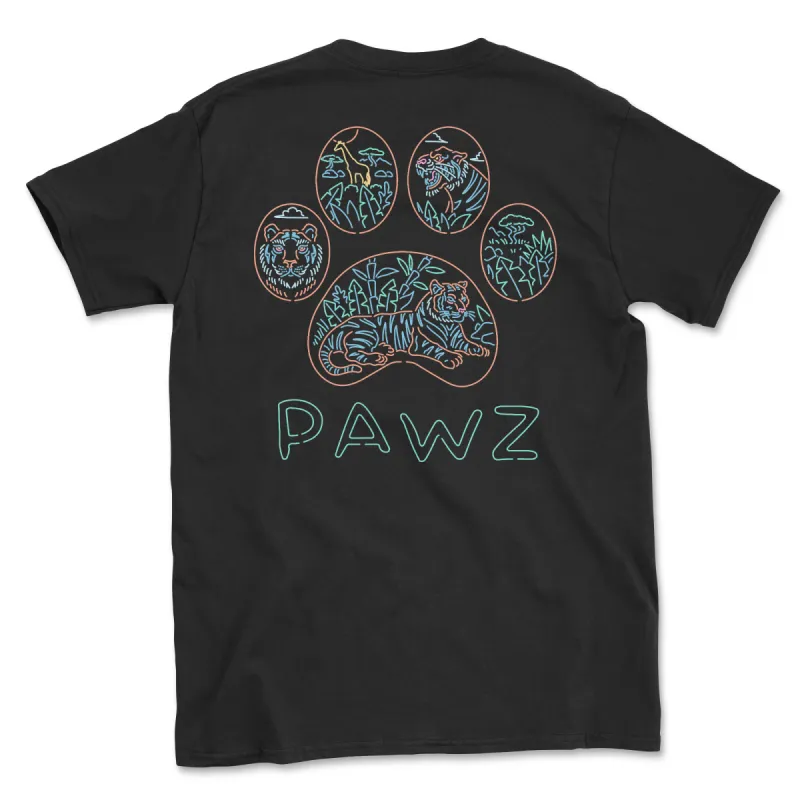 Neon Tiger (Adult Short Sleeve T-Shirt) sold by PAWZ