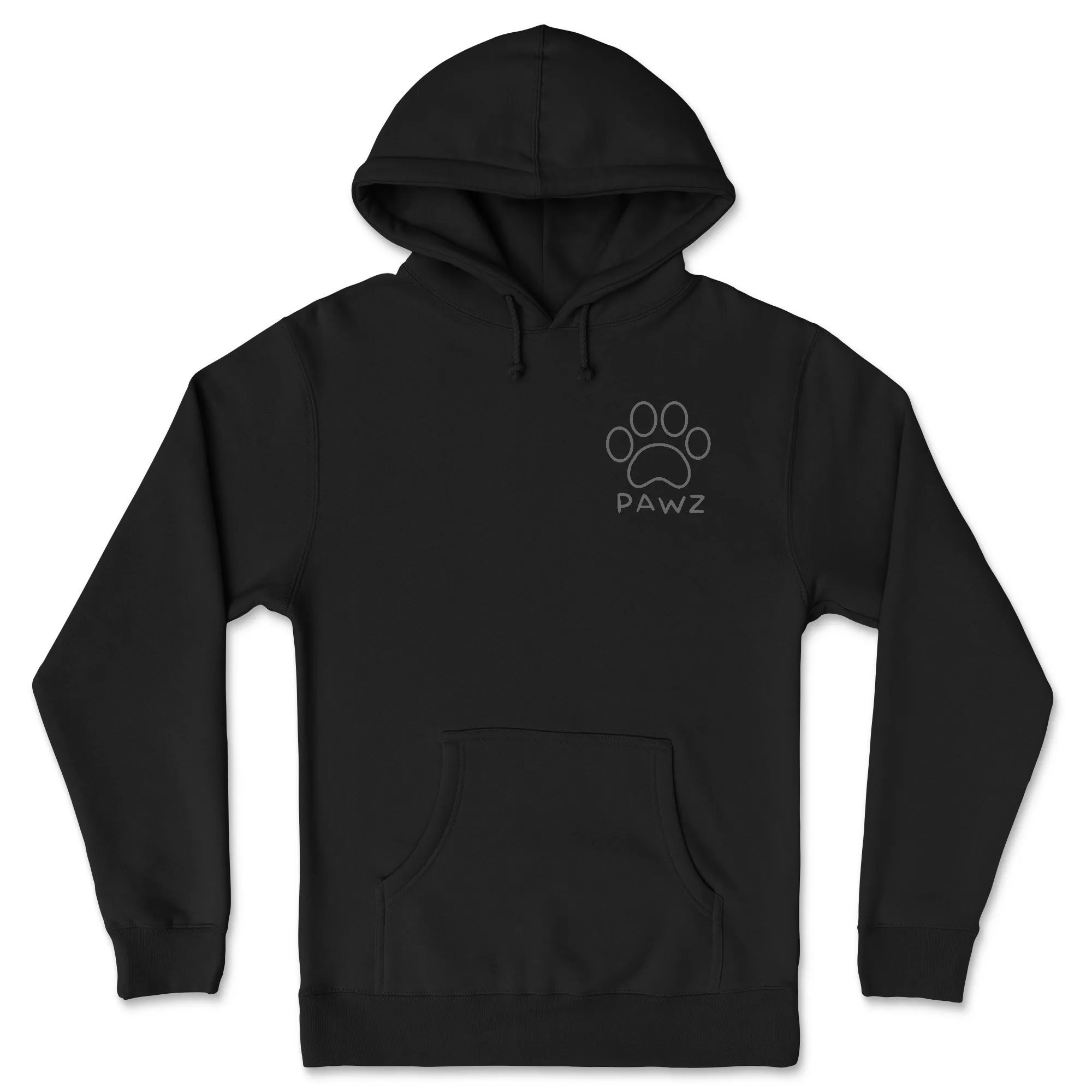 B/W Vertical Flag Paw (Adult Hoodie) sold by PAWZ product image thumbnail 2