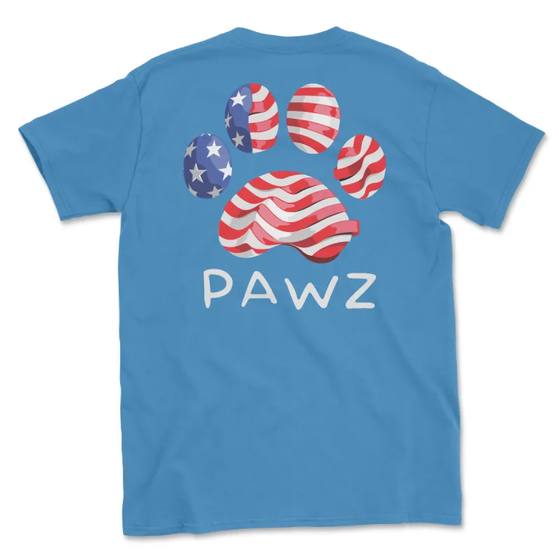 Ribbon Flag (Adult Short Sleeve T-Shirt) sold by PAWZ