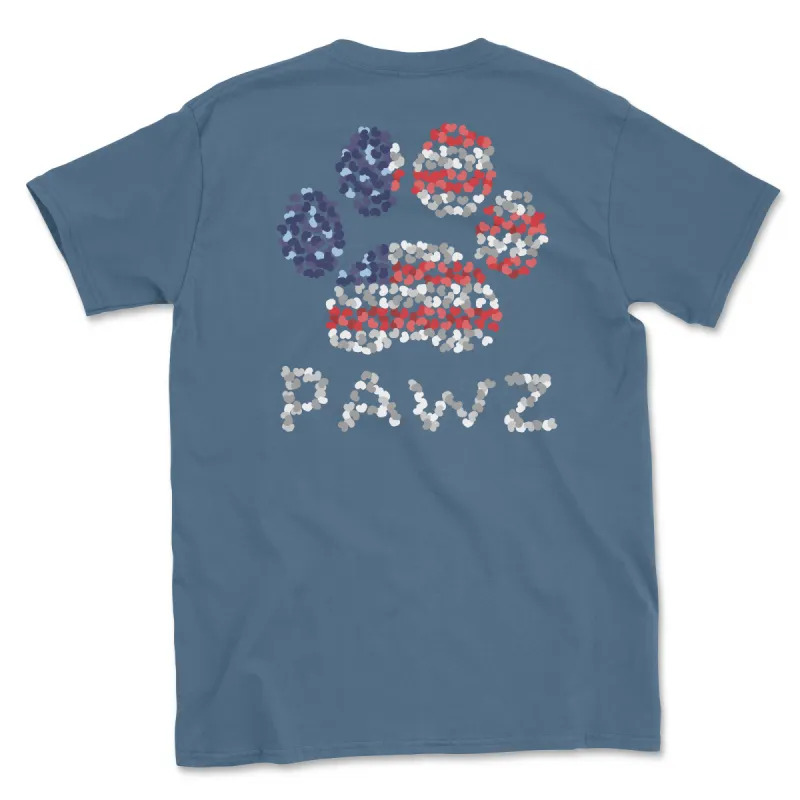 Heart Flag (Adult Short Sleeve T-Shirt) sold by PAWZ