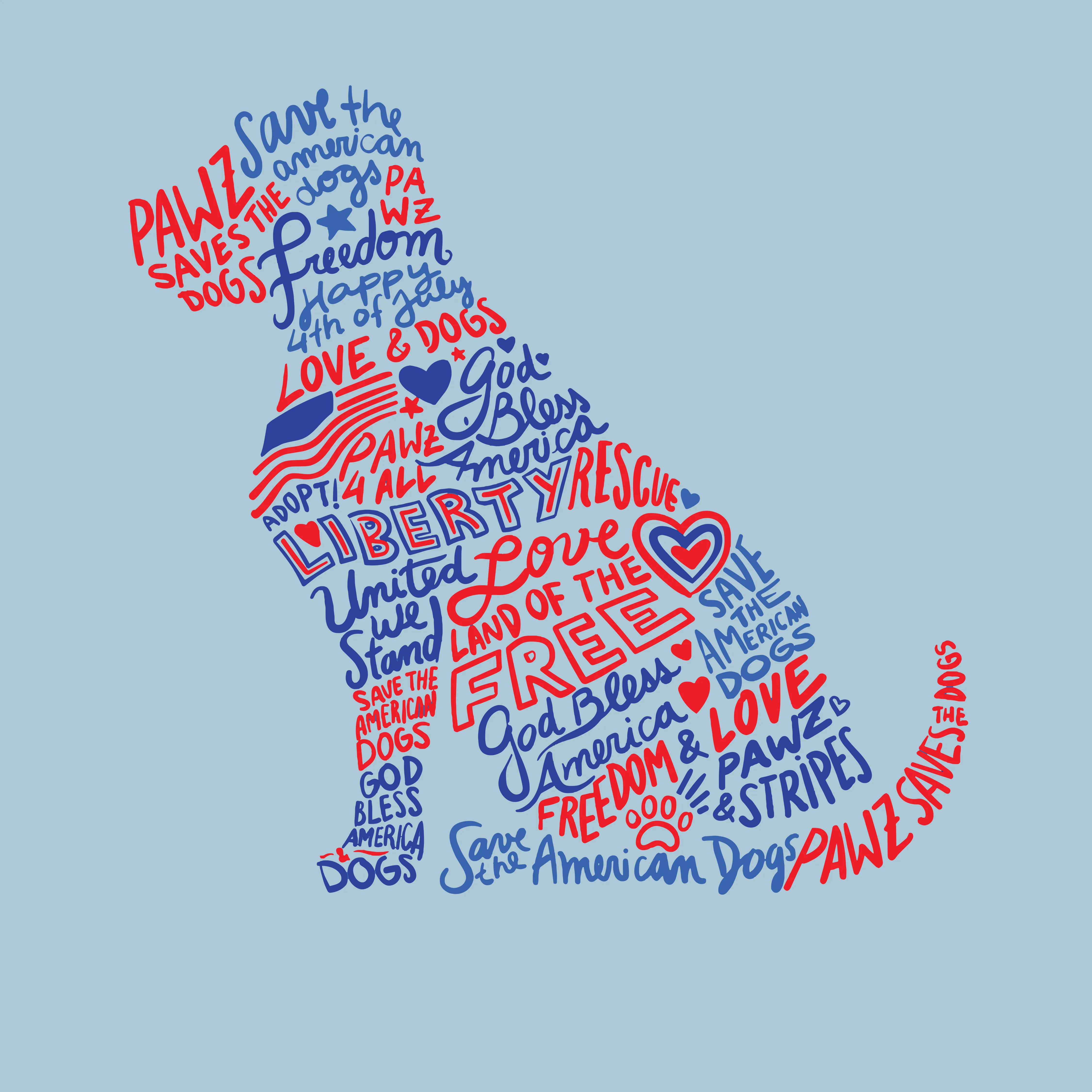 Dog Silhouette - Back Print (Adult Short Sleeve T-Shirt) sold by PAWZ product image thumbnail 3