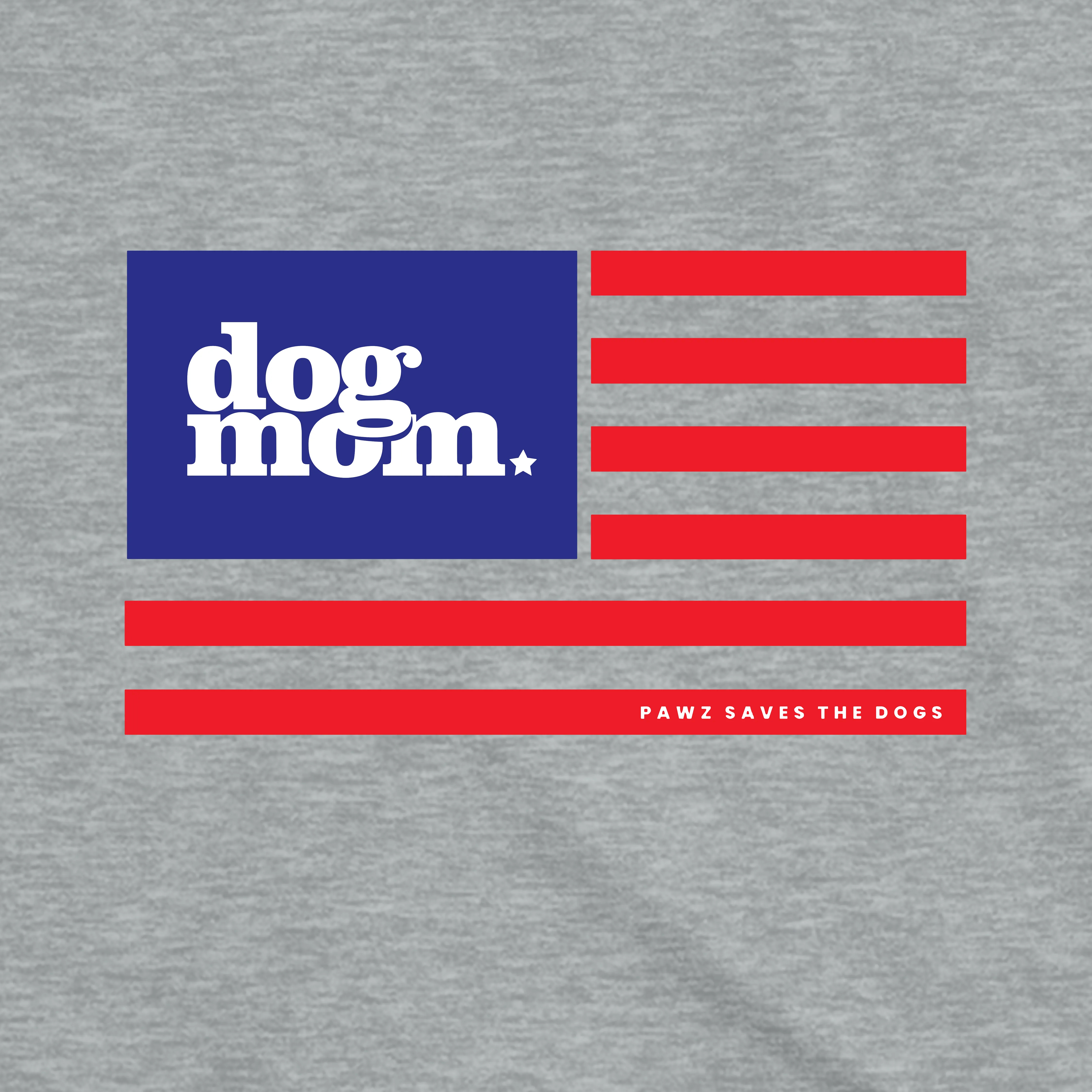 Dog Mom Flag (Adult Short Sleeve T-Shirt) sold by PAWZ product image thumbnail 2