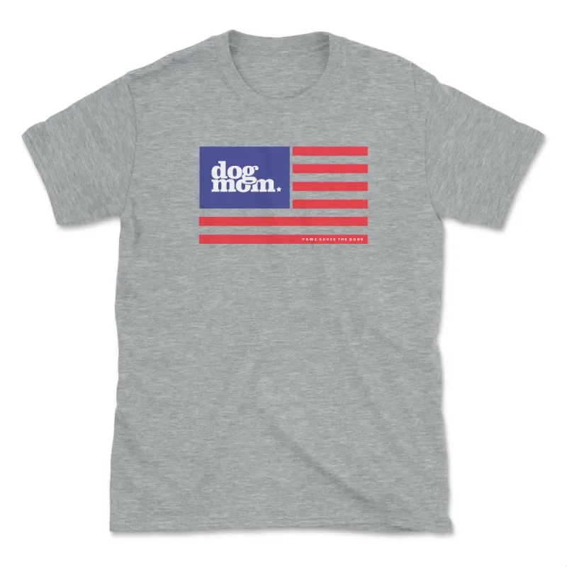 Dog Mom Flag (Adult Short Sleeve T-Shirt) sold by PAWZ