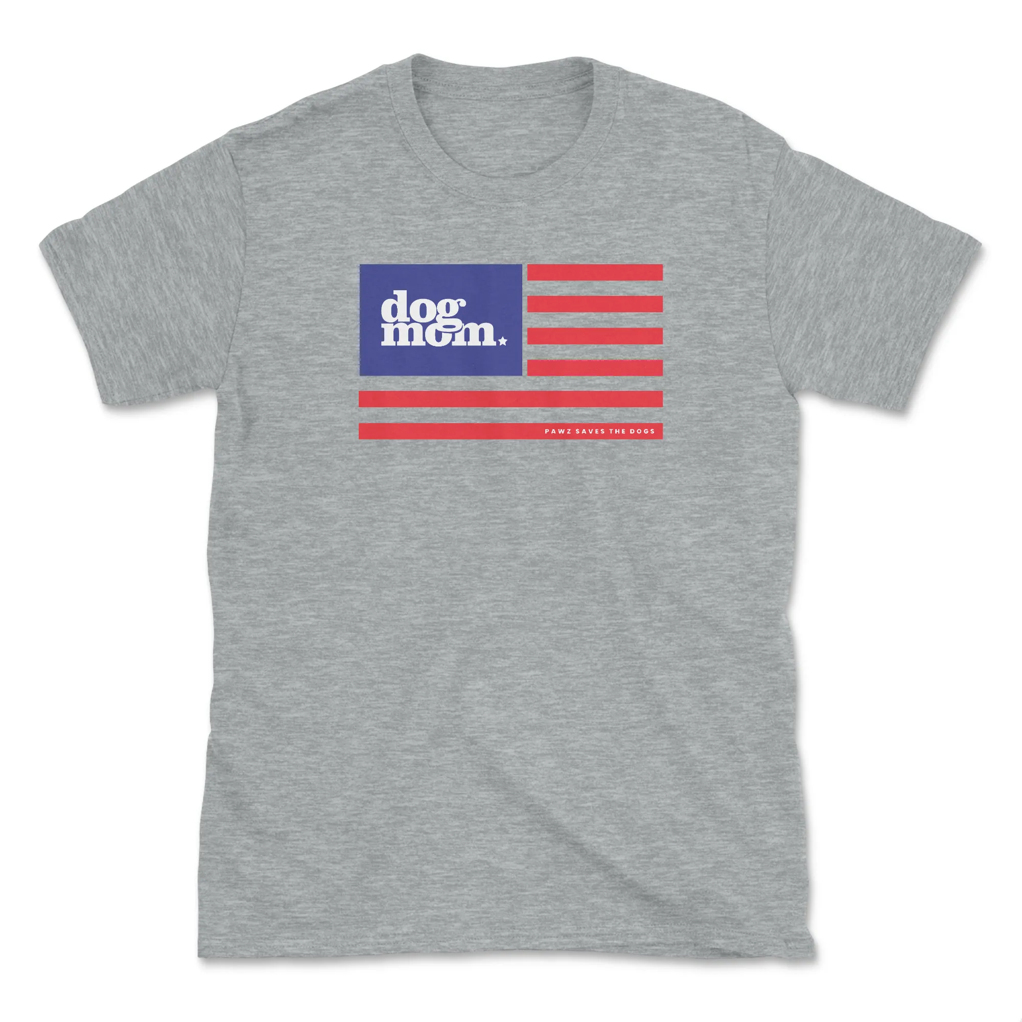 Dog Mom Flag (Adult Short Sleeve T-Shirt) sold by PAWZ