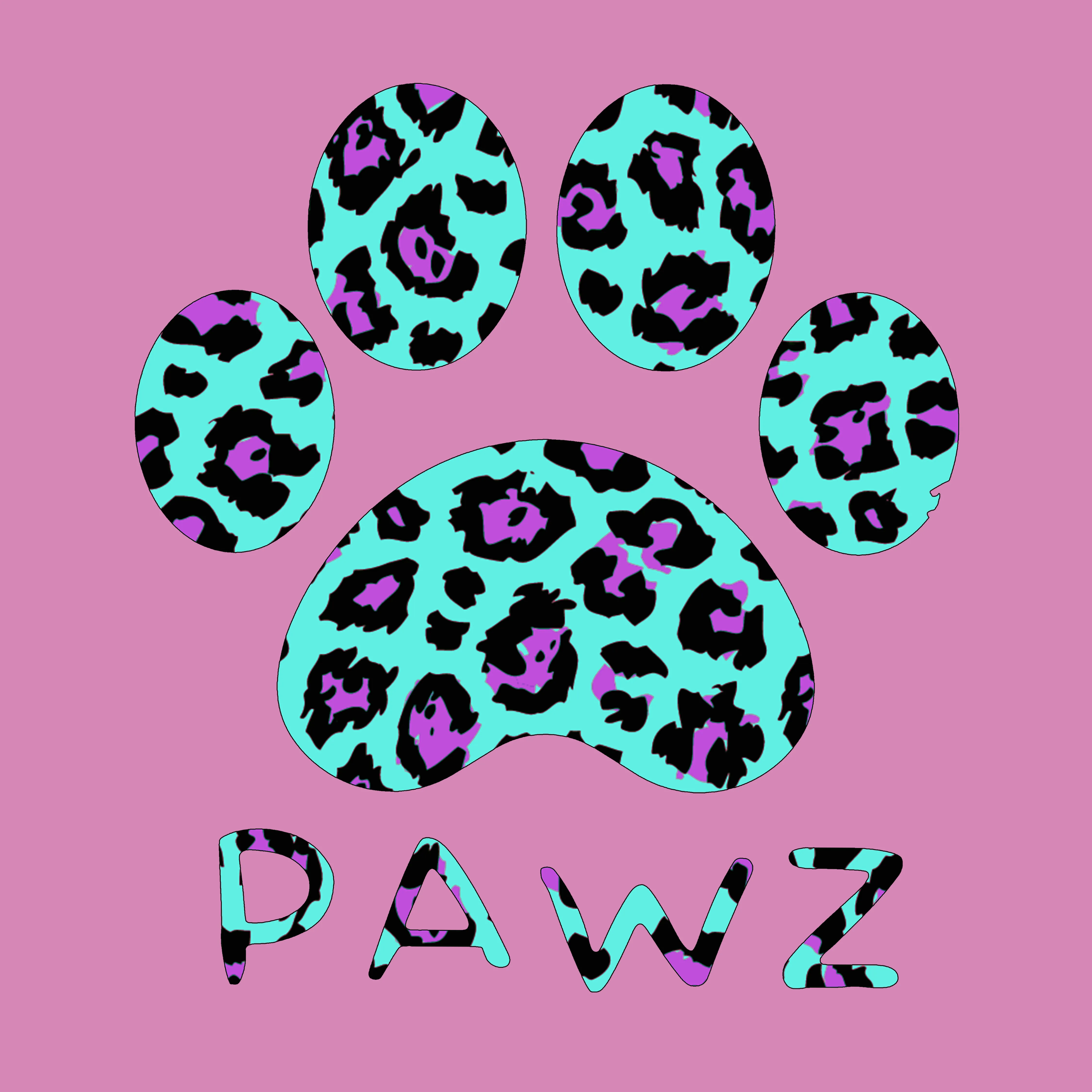 Neon Cheetah (Adult Short Sleeve T-Shirt) sold by PAWZ product image thumbnail 3
