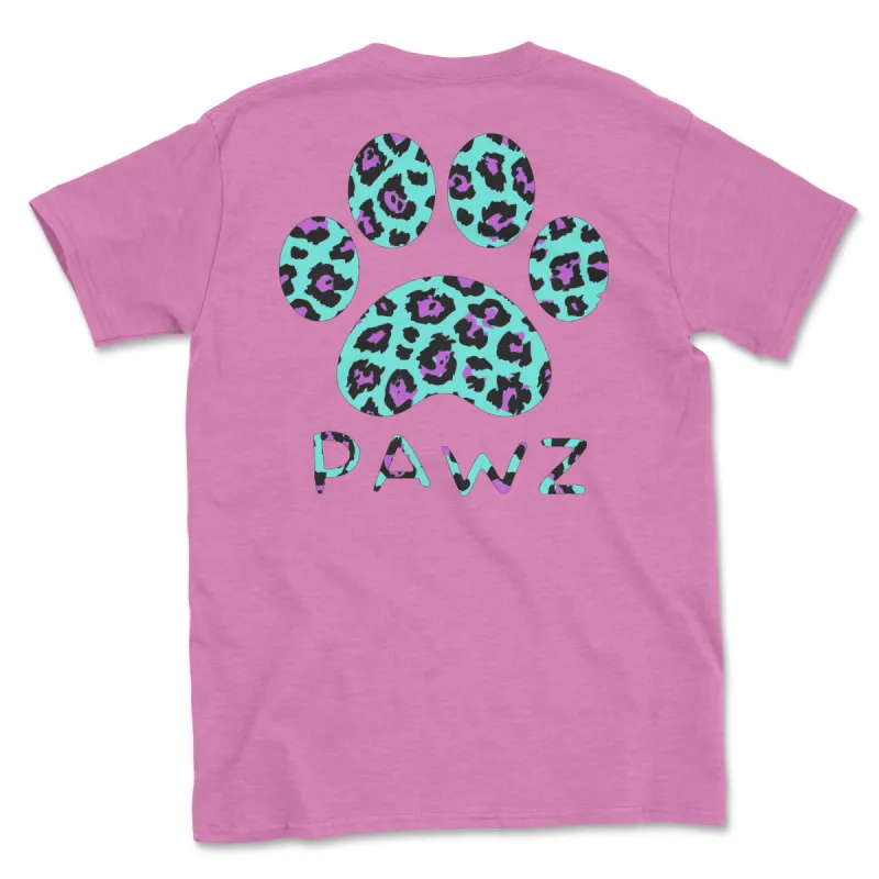 Neon Cheetah (Adult Short Sleeve T-Shirt) sold by PAWZ