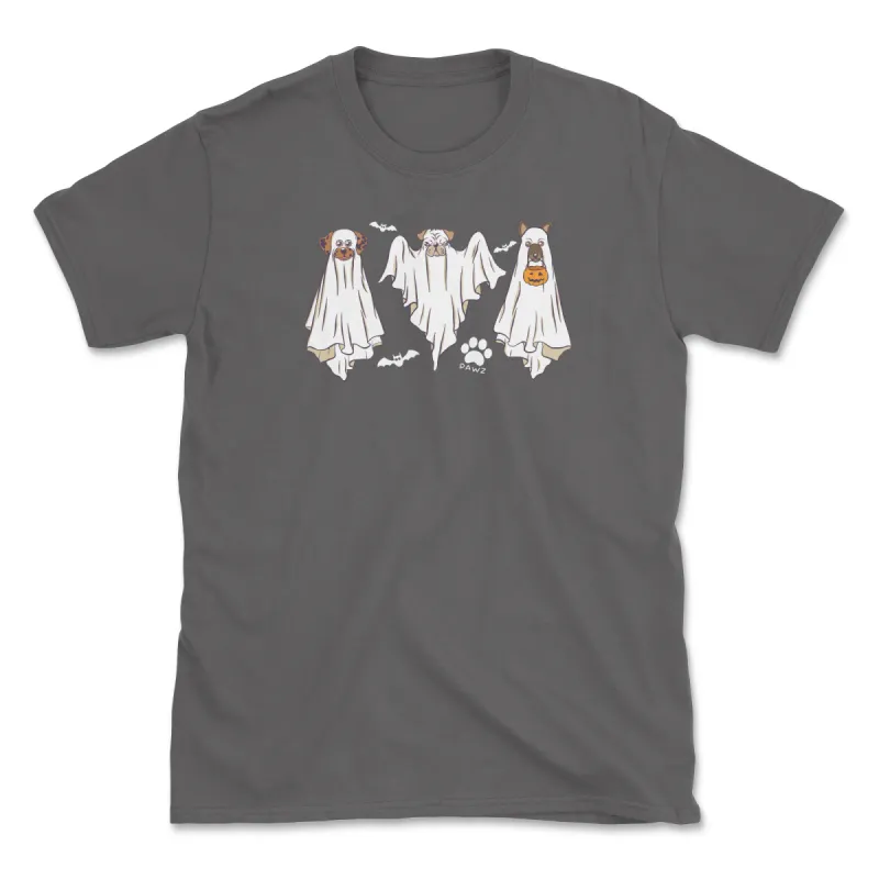 Ghosts Pup (Adult Short Sleeve T-Shirt) sold by PAWZ