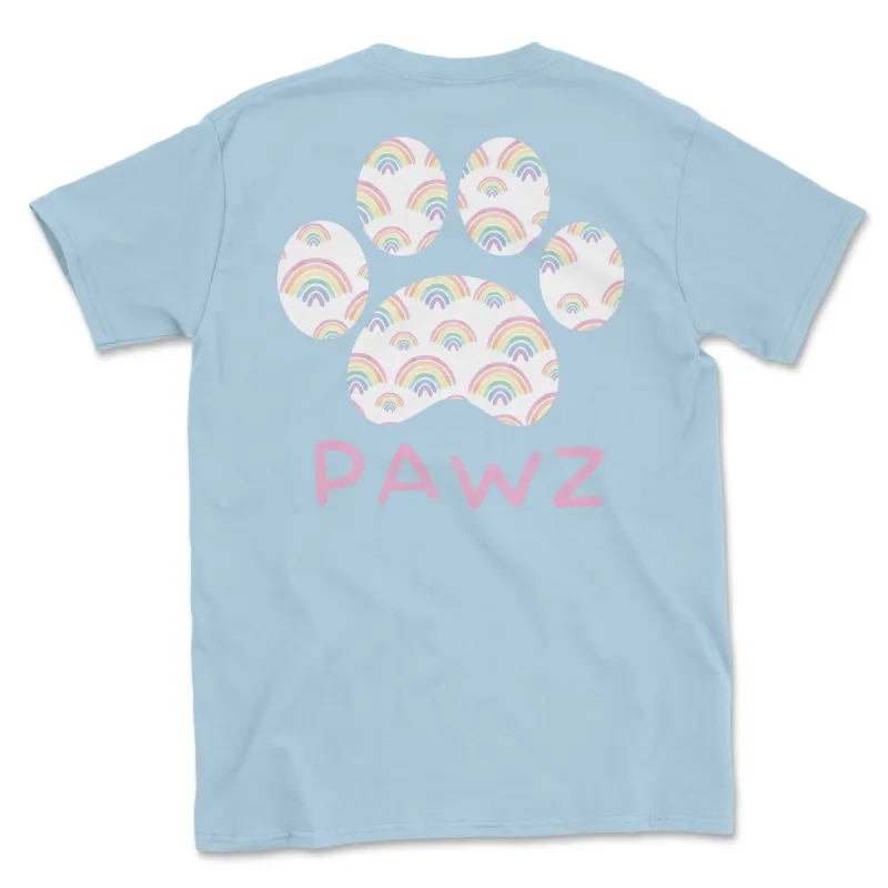 Rainbow Pawz (Adult Short Sleeve T-Shirt) sold by PAWZ
