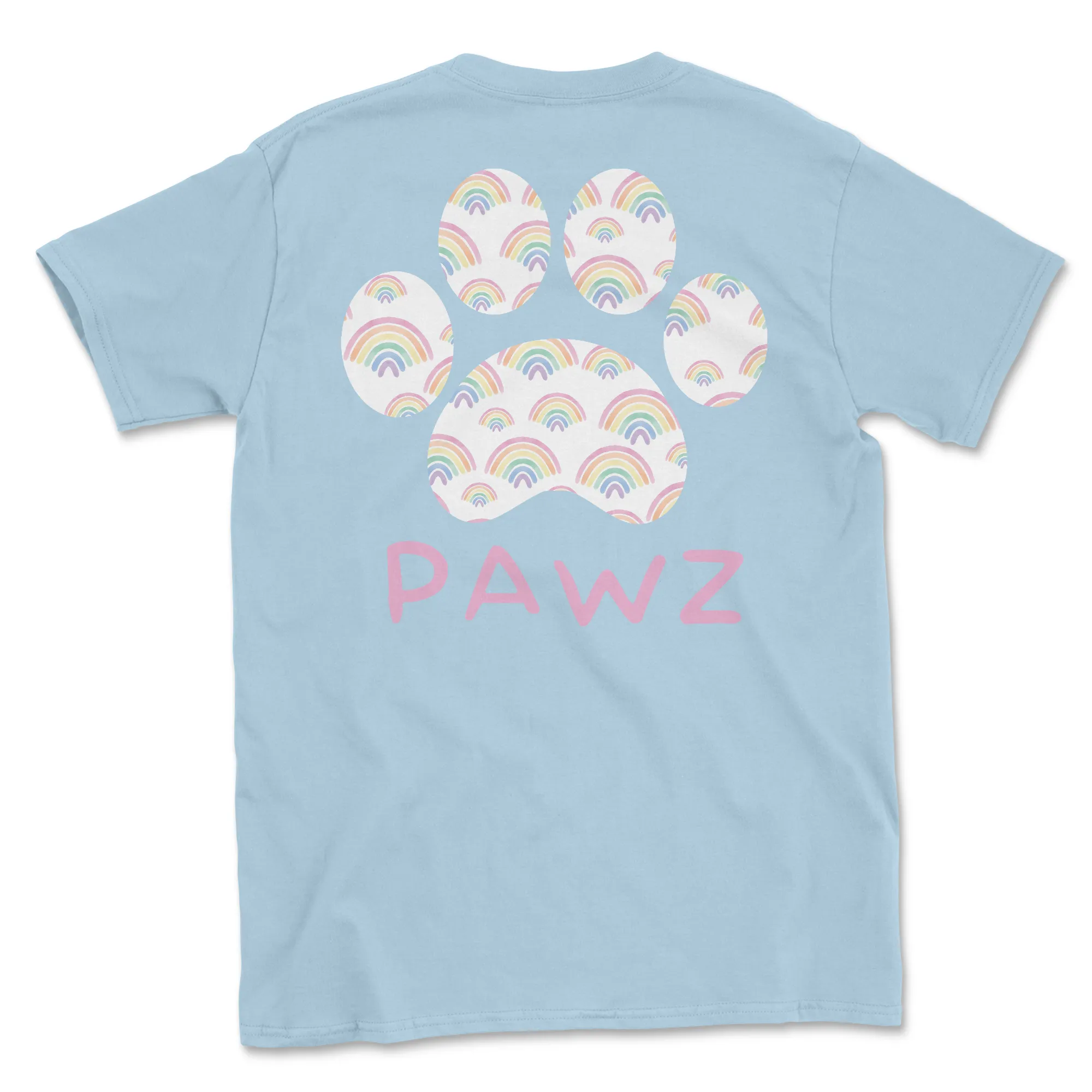 Rainbow Pawz (Adult Short Sleeve T-Shirt) sold by PAWZ