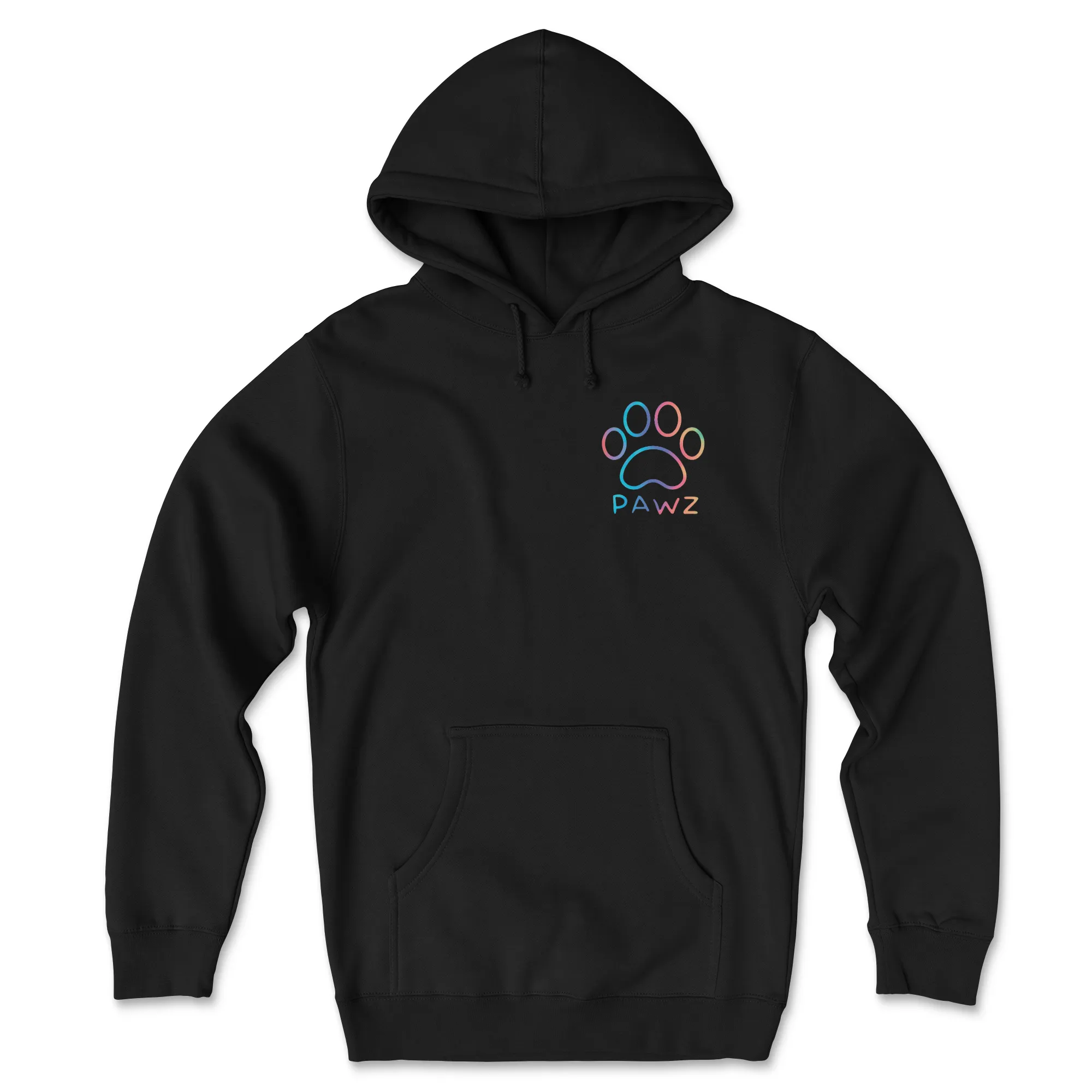 Rainbow Hearts Paw (Adult Hoodie) sold by PAWZ product image thumbnail 2