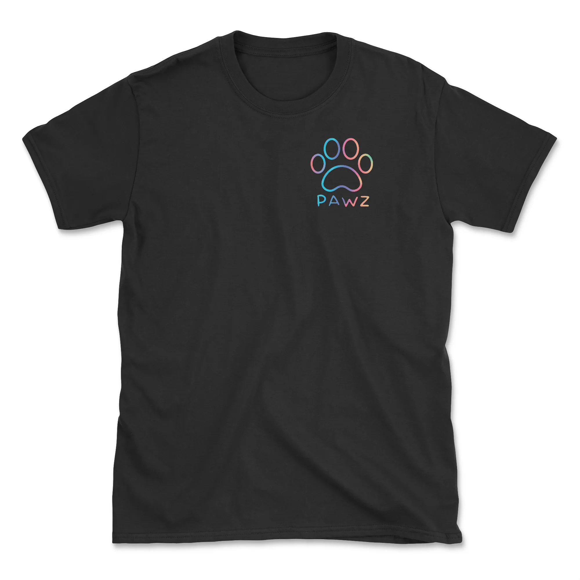 Rainbow Hearts (Adult Short Sleeve T-Shirt) sold by PAWZ product image thumbnail 2
