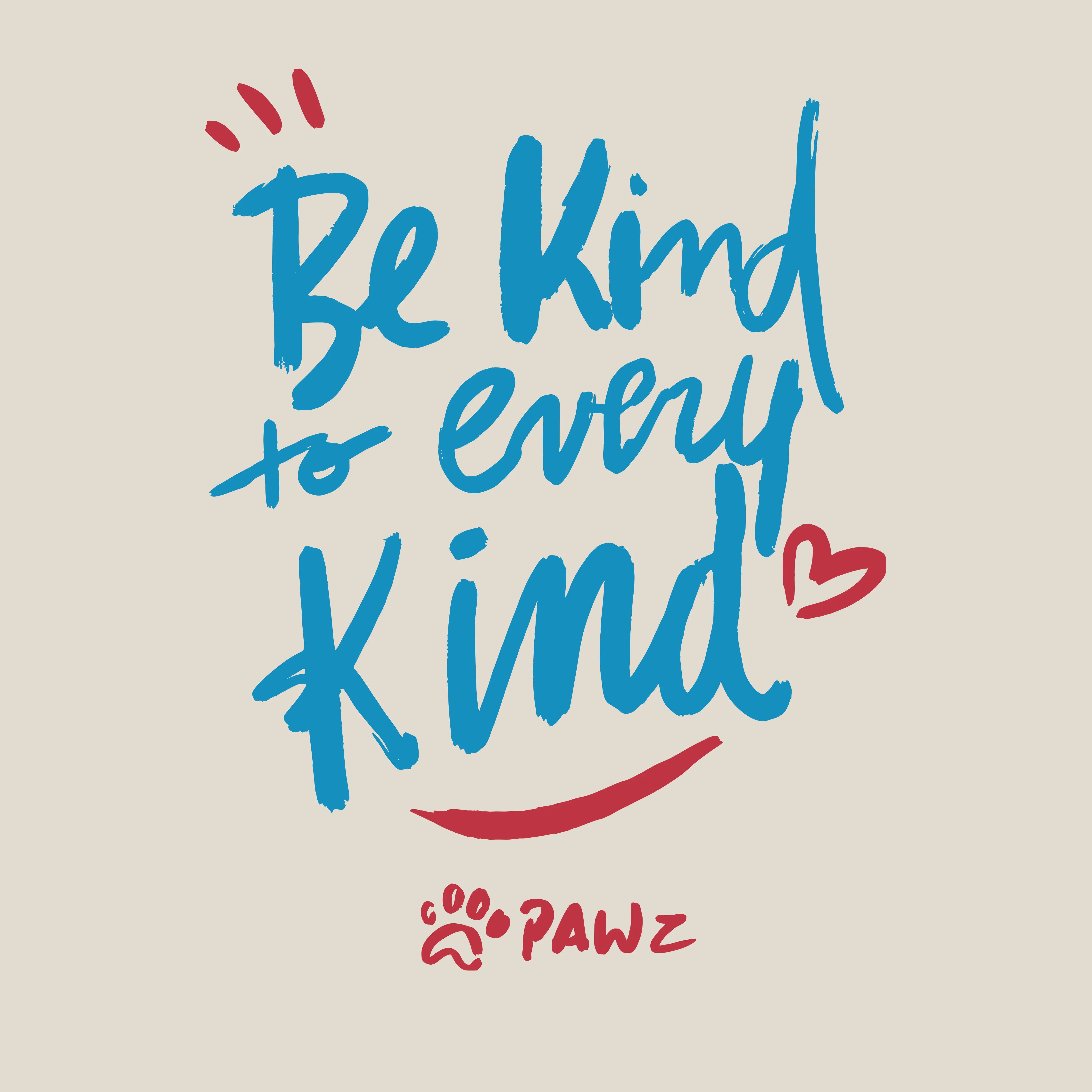 Be Kind FF (Adult Short Sleeve T-Shirt) sold by PAWZ product image thumbnail 2