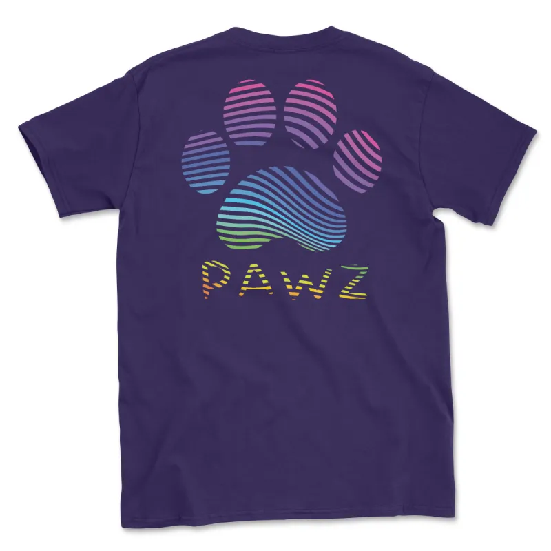 Rainbow Wave (Adult Short Sleeve T-Shirt) sold by PAWZ