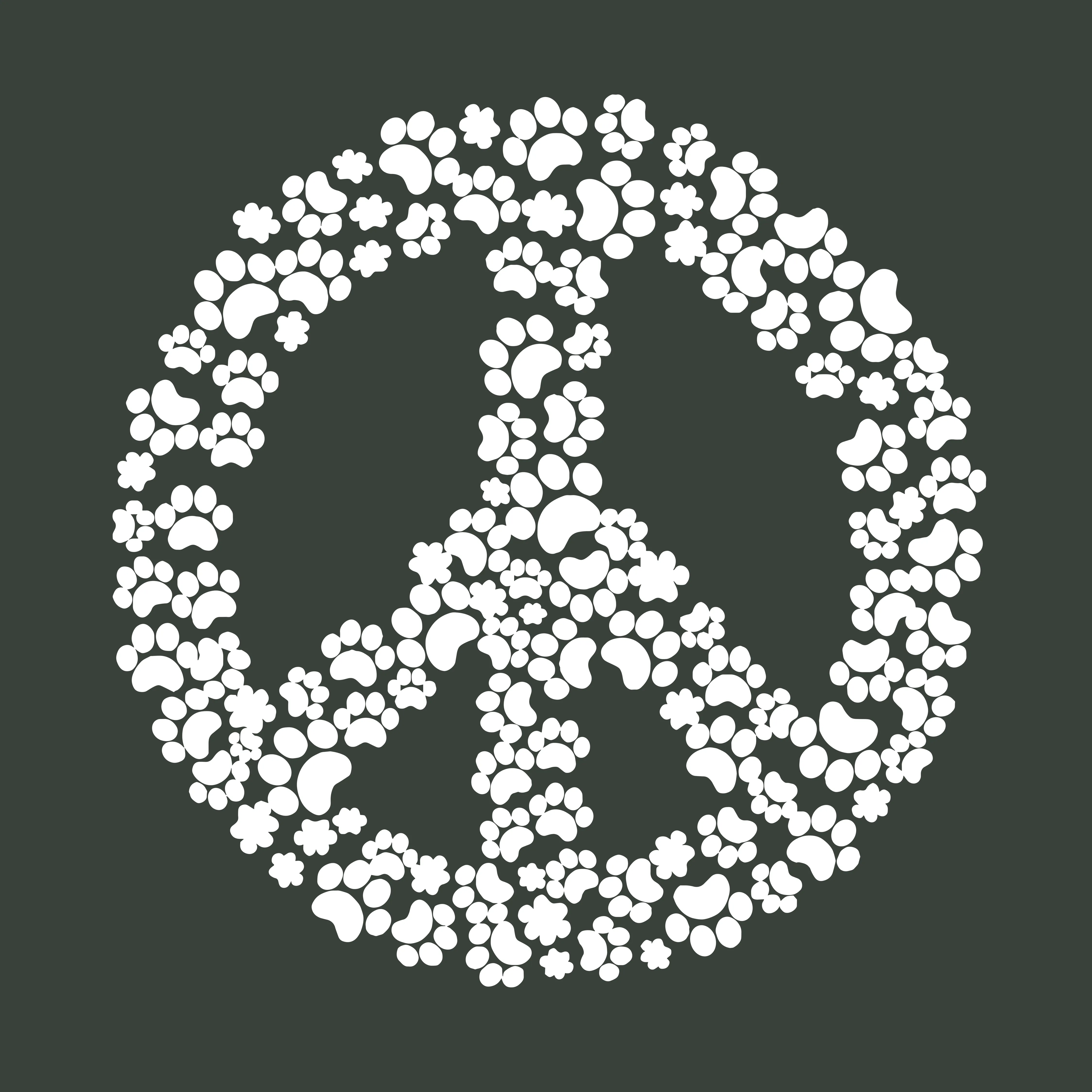 Peace Pawz (Adult Short Sleeve T-Shirt) sold by PAWZ product image thumbnail 2