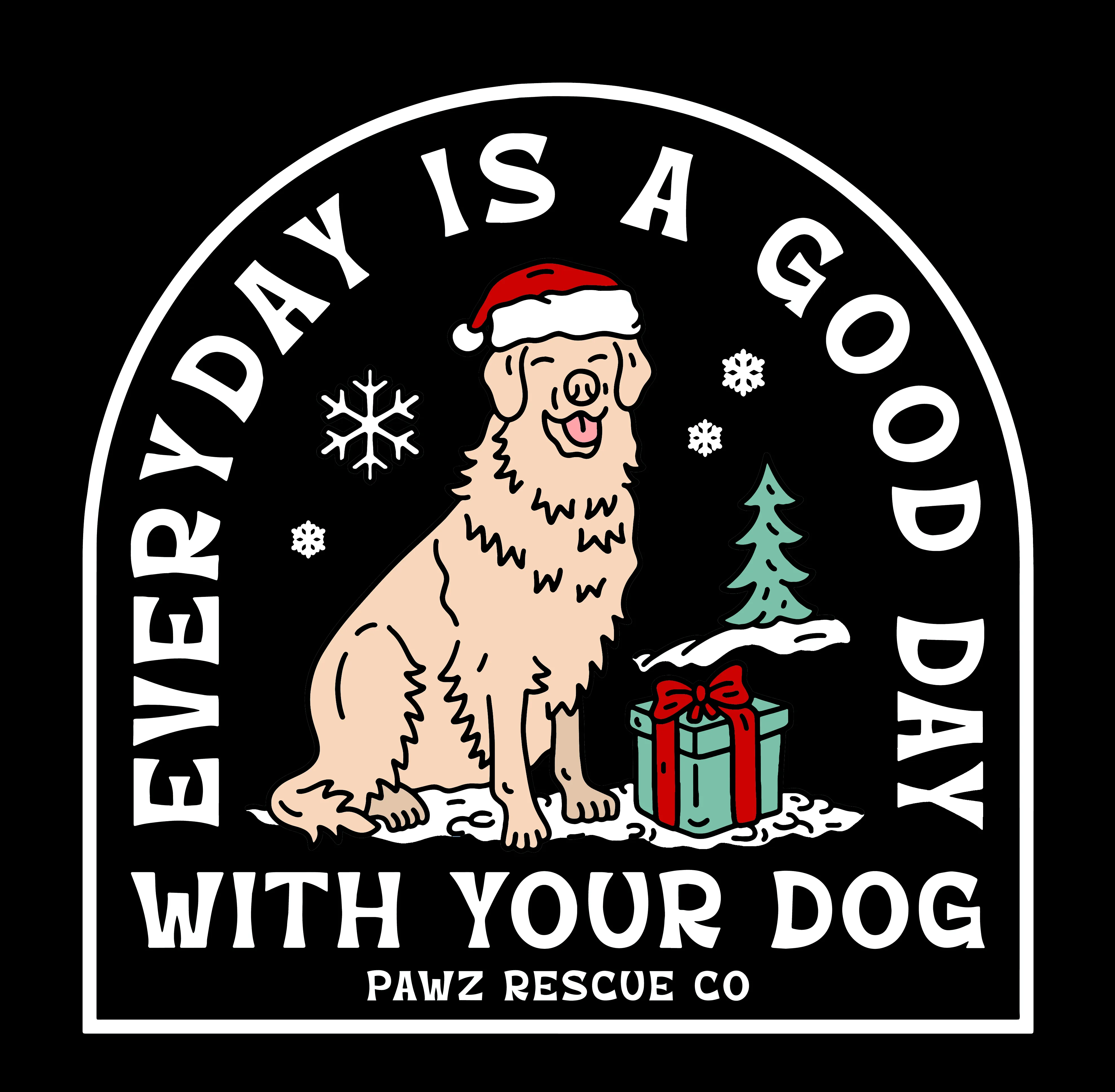 Good Day Xmas - Dark (Adult Hoodie) sold by PAWZ product image thumbnail 3