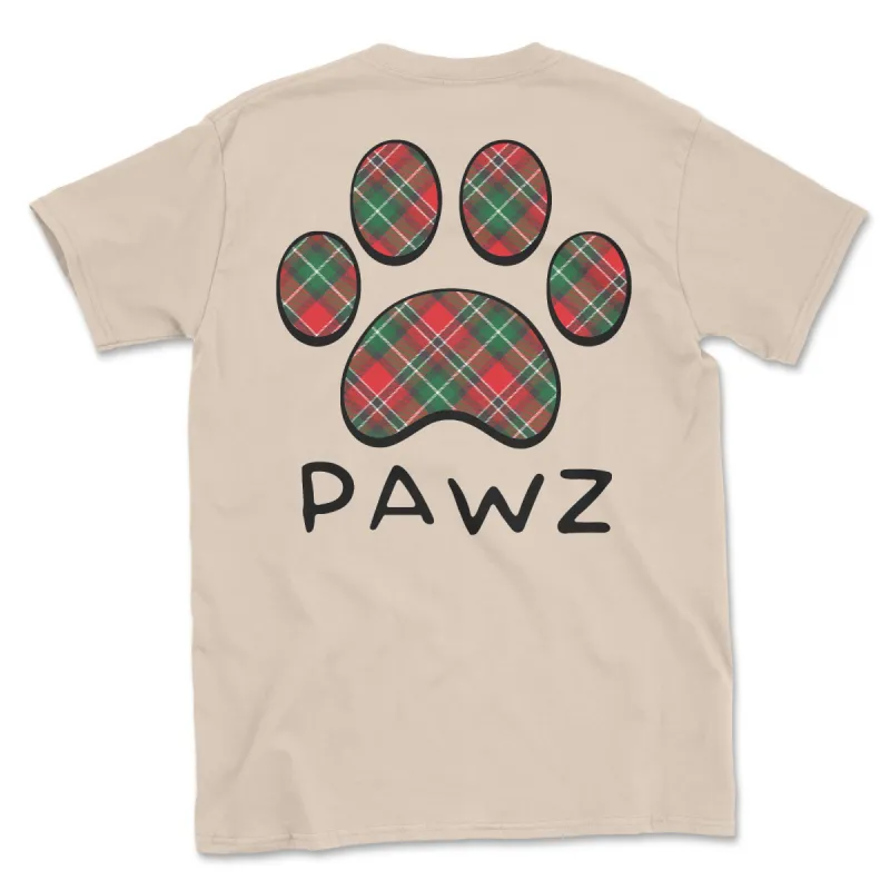 Holiday Plaid (Adult Short Sleeve T-Shirt) sold by PAWZ