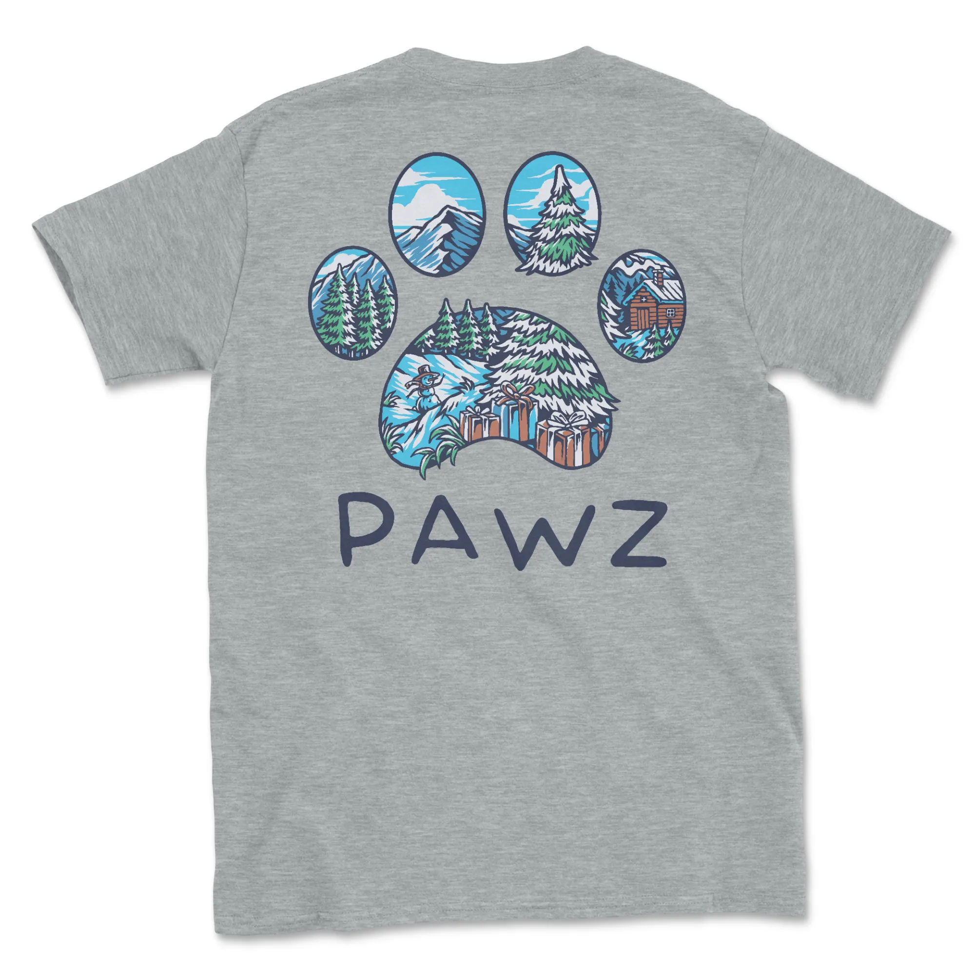 Holiday Landscape (Adult Short Sleeve T-Shirt) sold by PAWZ