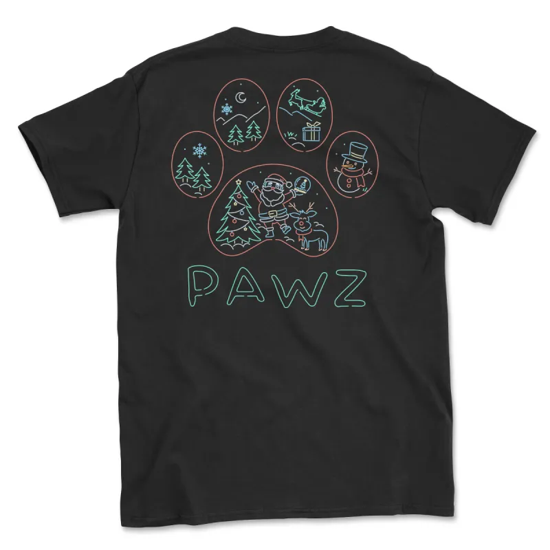 Neon Christmas (Adult Short Sleeve T-Shirt) sold by PAWZ