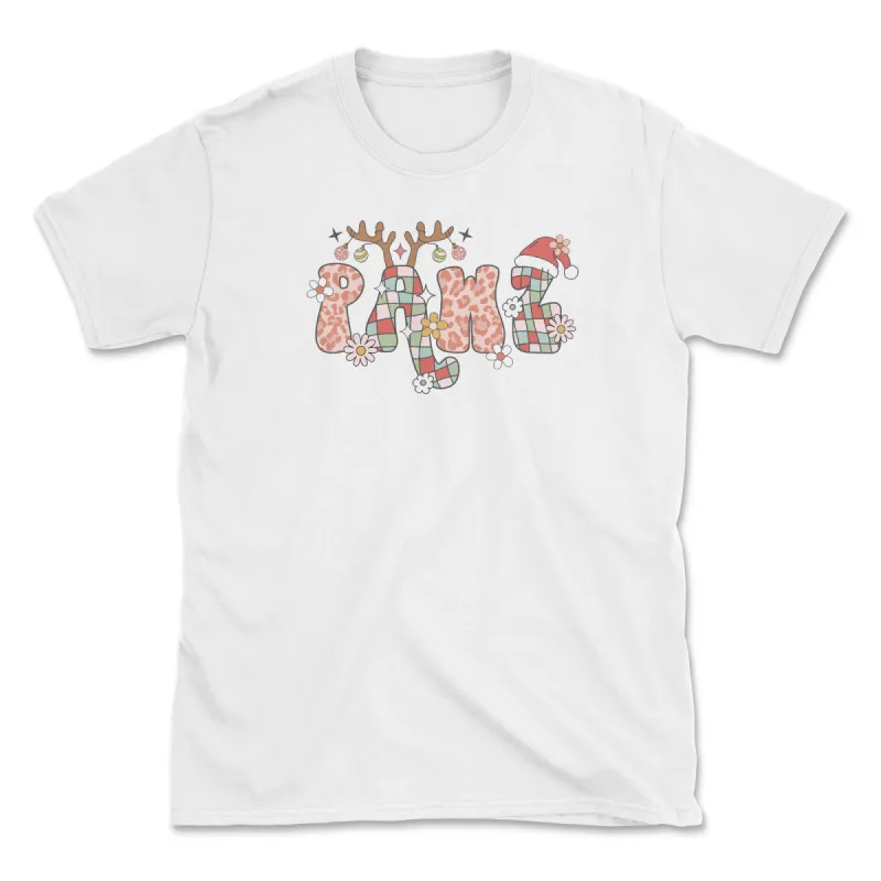 Holiday Pawz Pattern - Front Print (Adult Short Sleeve T-Shirt) sold by PAWZ