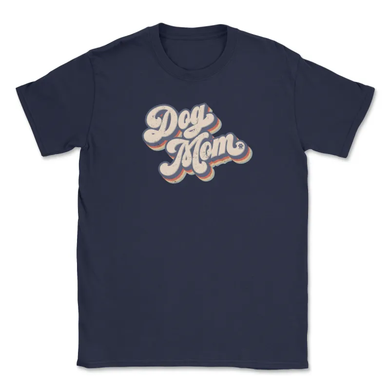 Retro Dog Mom (Adult Short Sleeve T-Shirt) sold by PAWZ