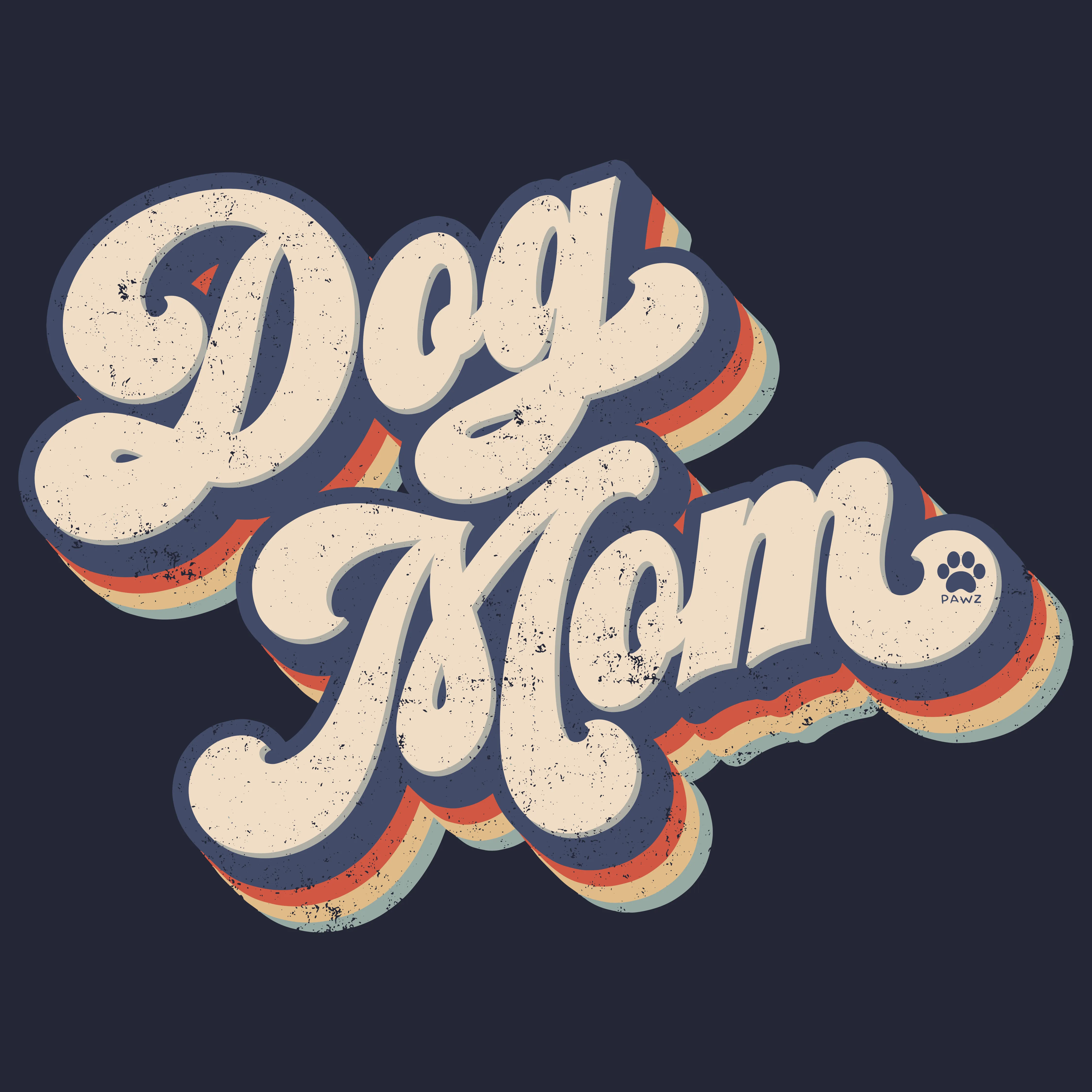 Retro Dog Mom (Adult Hoodie) sold by PAWZ product image thumbnail 2