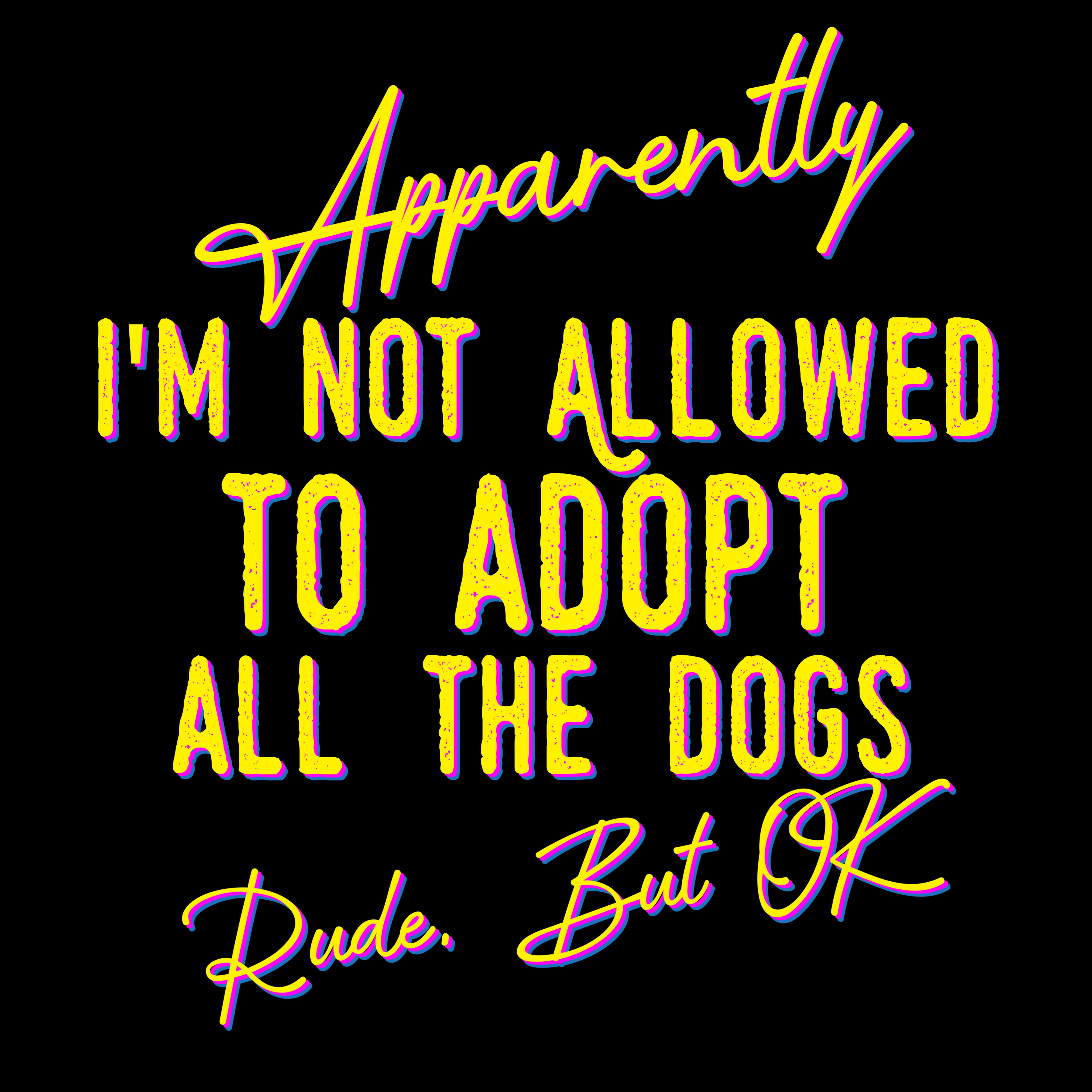 Apparently Not - Dark (Adult Hoodie) sold by PAWZ product image thumbnail 2