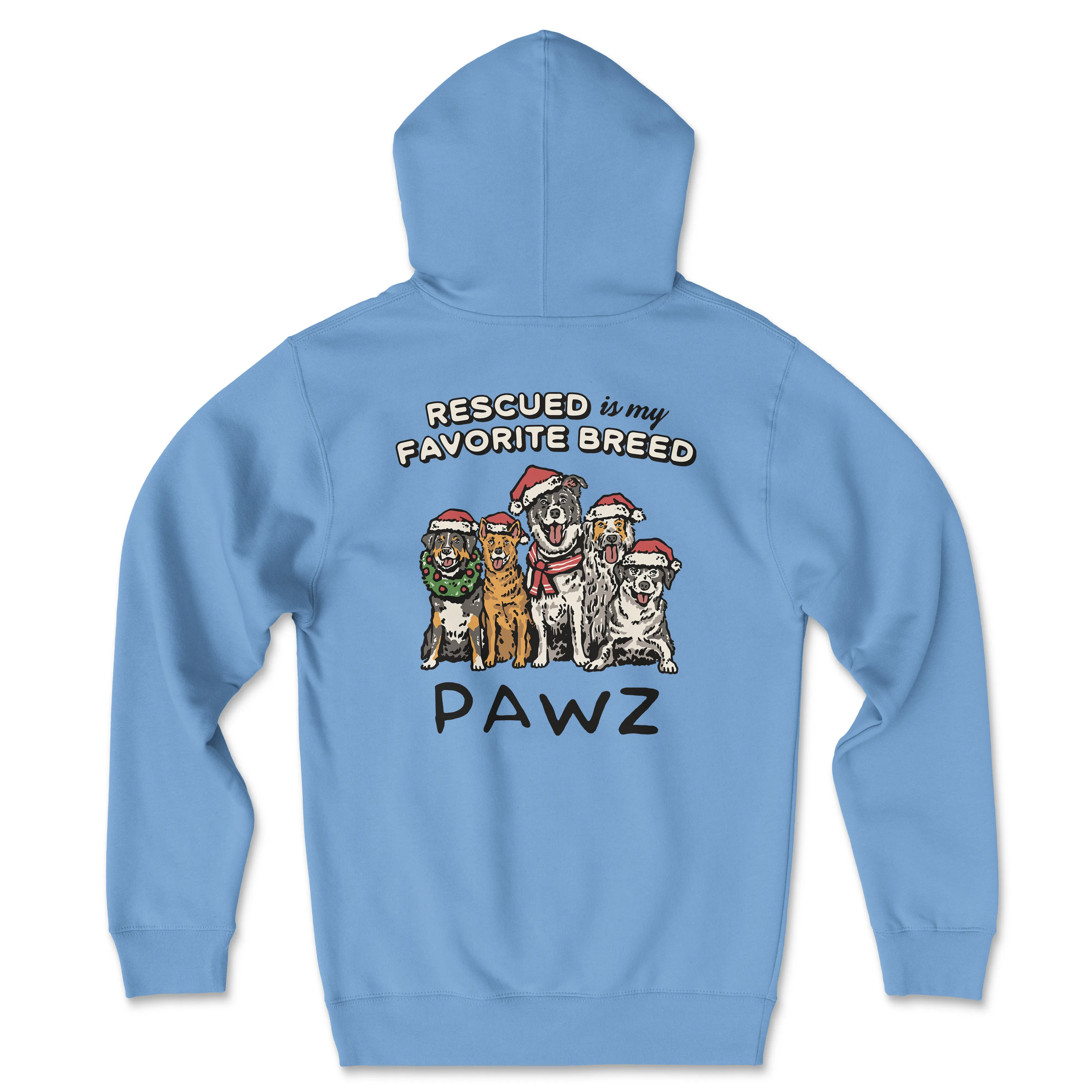 Rescued Breed (Adult Hoodie) sold by PAWZ